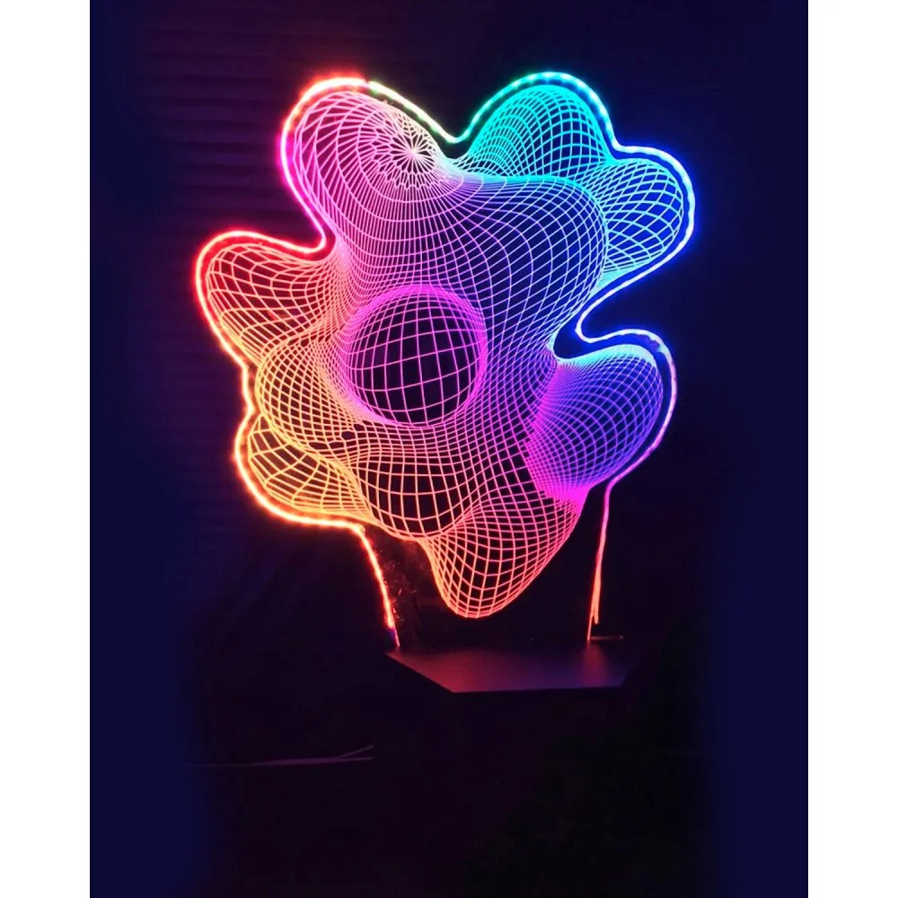 "Z of 2 Small" by Ellen Lustig, Acrylic, programmable, 26-1/2" x 161-1/2 x 9 in.