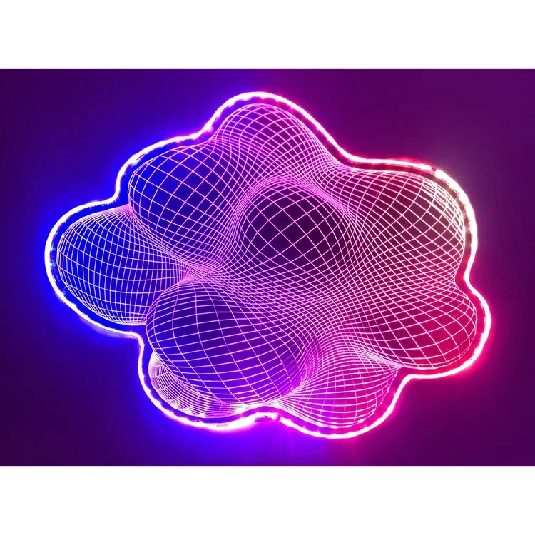 Ellen Lustig, "Zof Cloud", Acrylic, programmable LED lights, 22 x 17 x 5 in.
