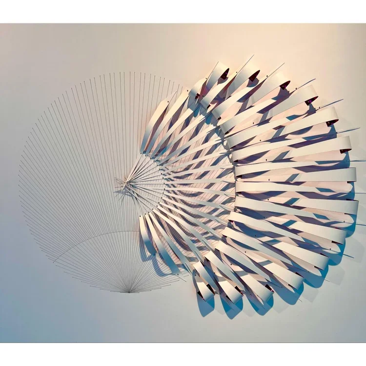 Suzanne Pratt, "Yishi", Paper, graphite, pins on archival foam board, 21-1/2 x 21-1/2 in.