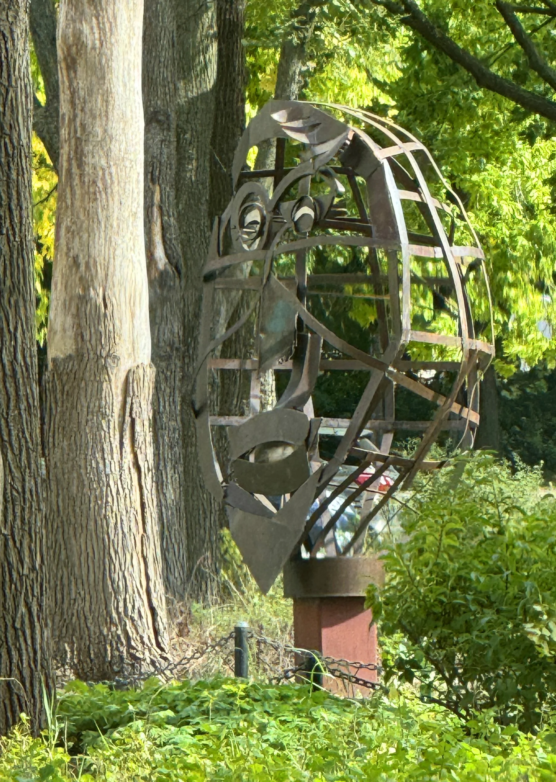 Hamilton Park: "Man" by Michael Magnotta, Mild steel,  7' x 4' x 4'