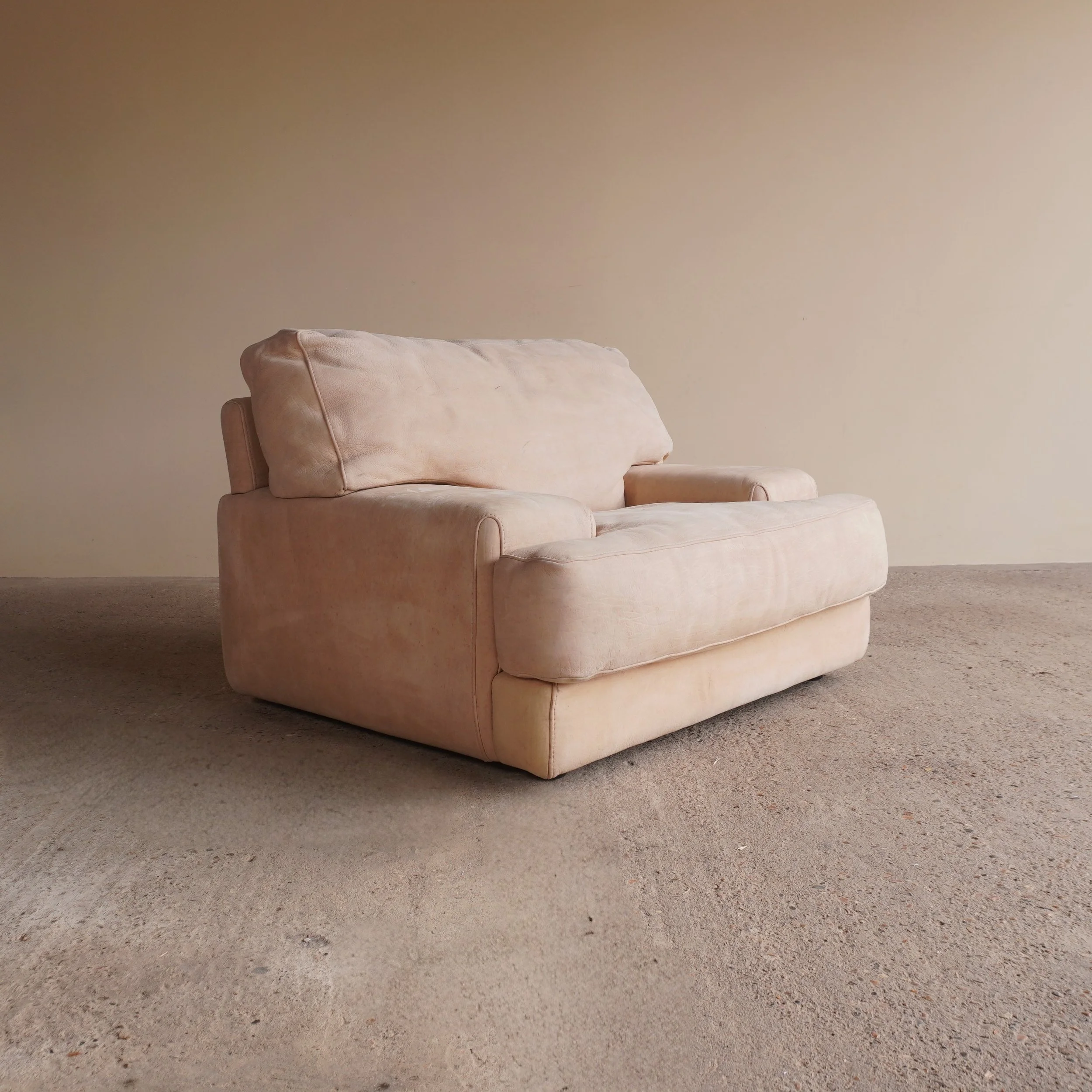 Blush Suede Armchair