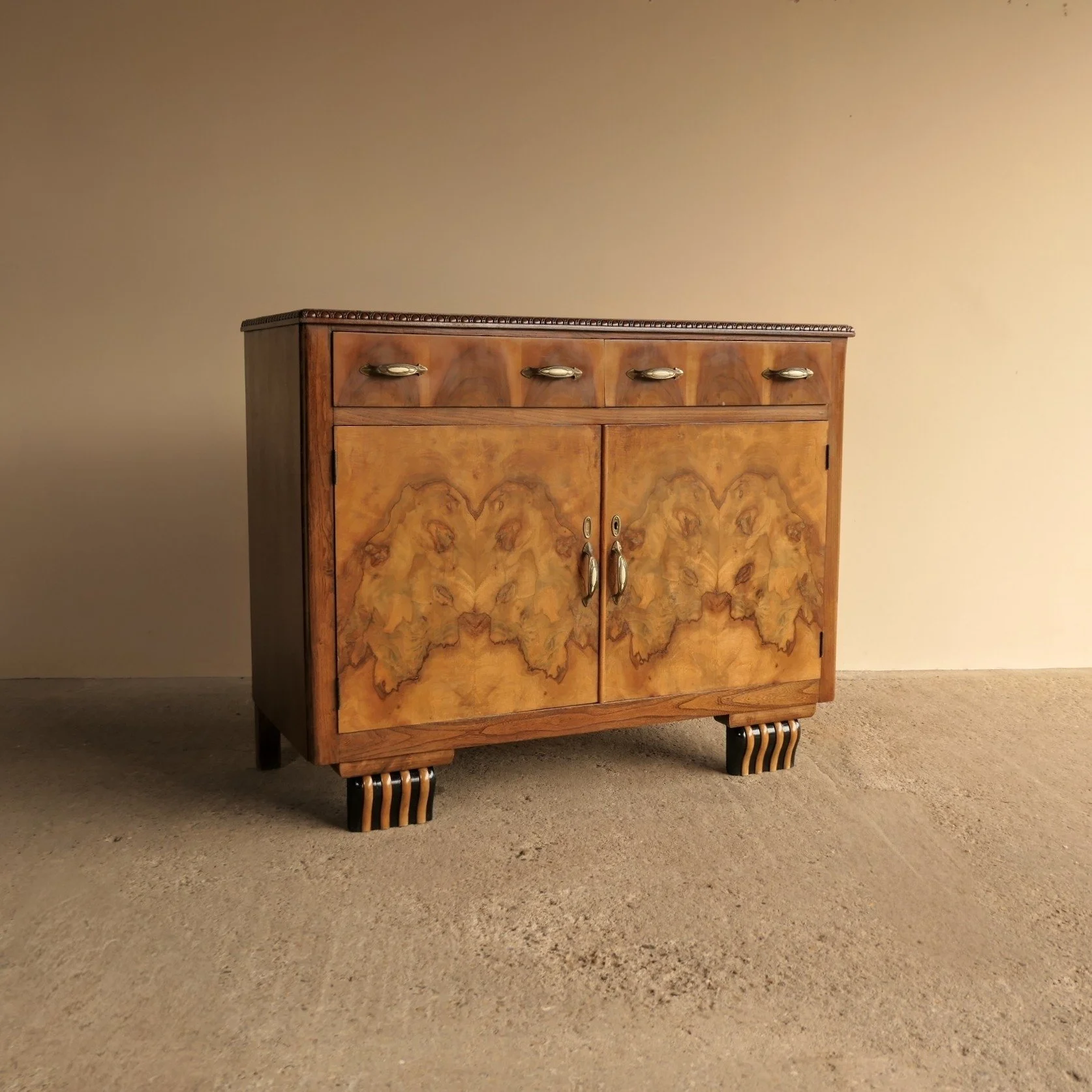 Walnut Burl Cabinet
