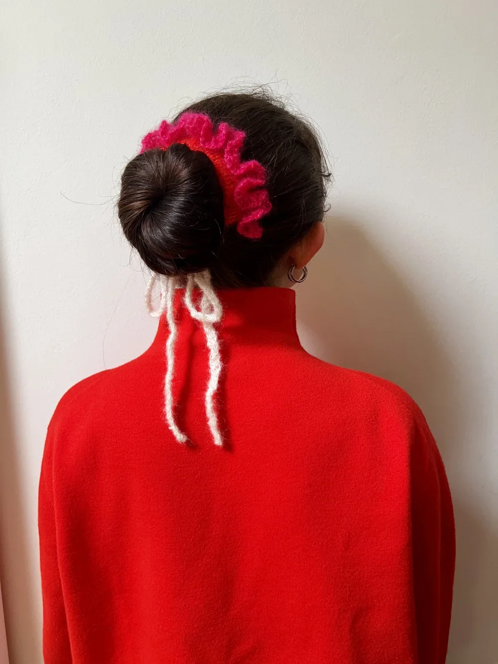 Frilly Knit Scrunchie