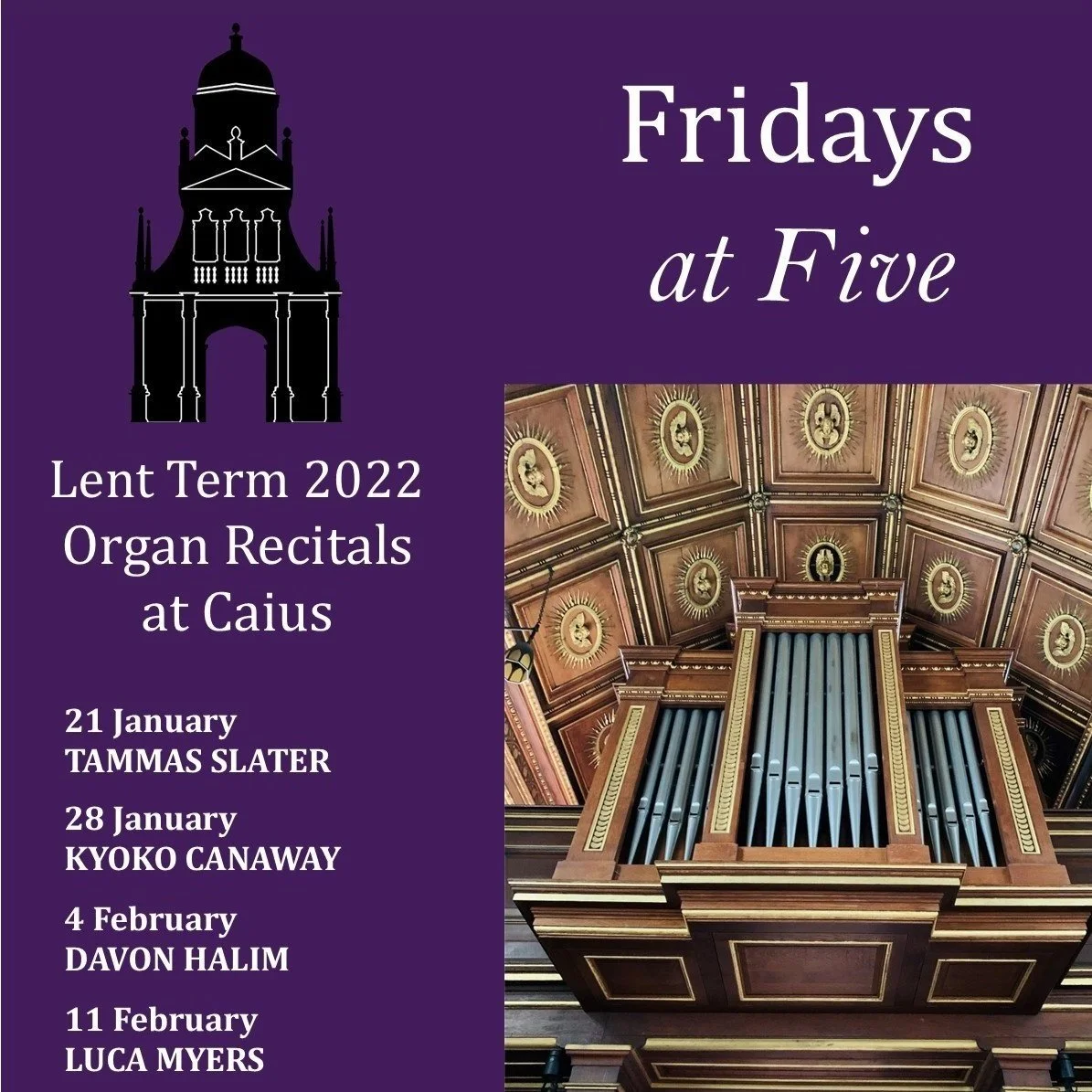 Fridays at Five Organ Recitals