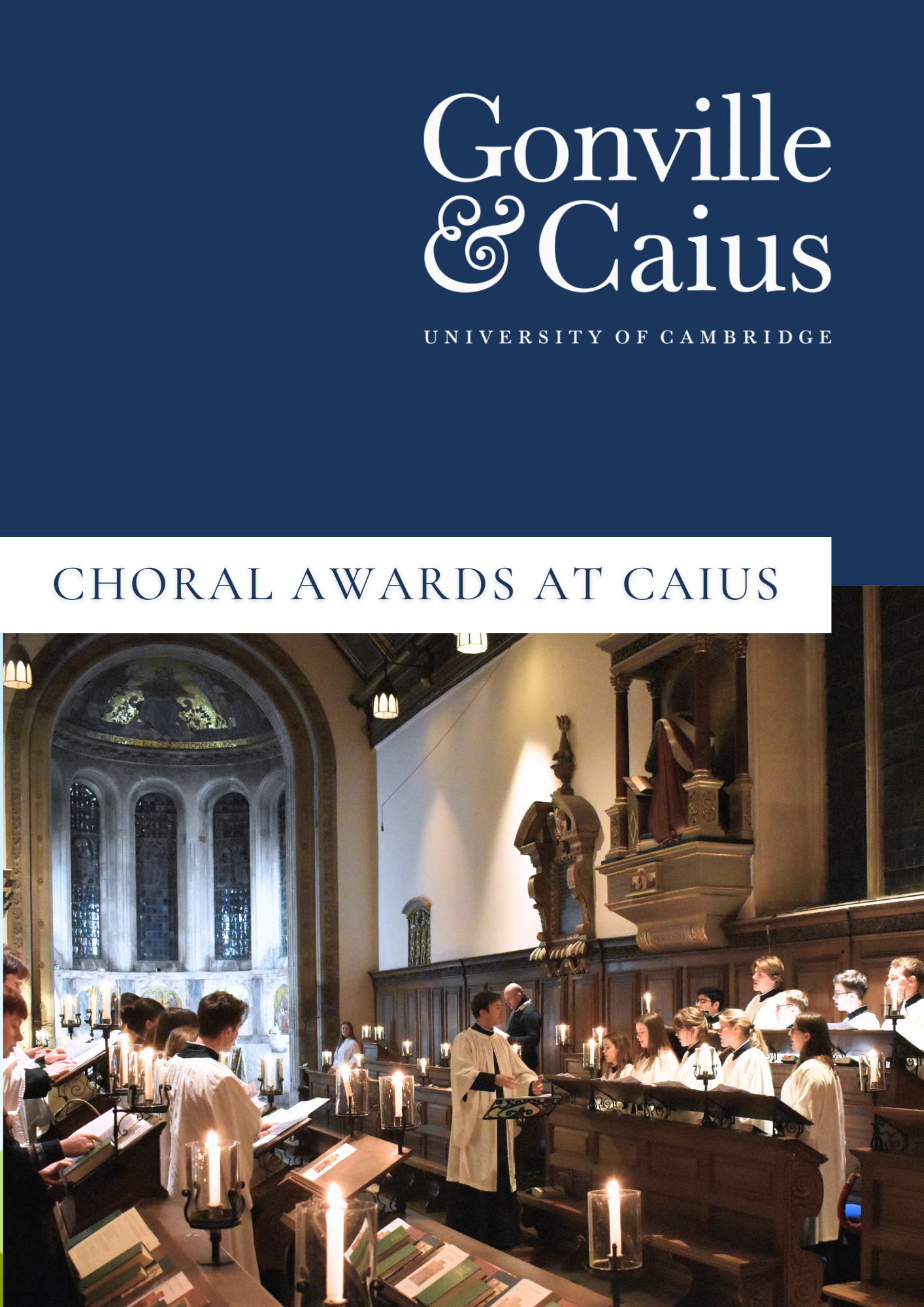 Choral Awards at Caius - Download our Brochure