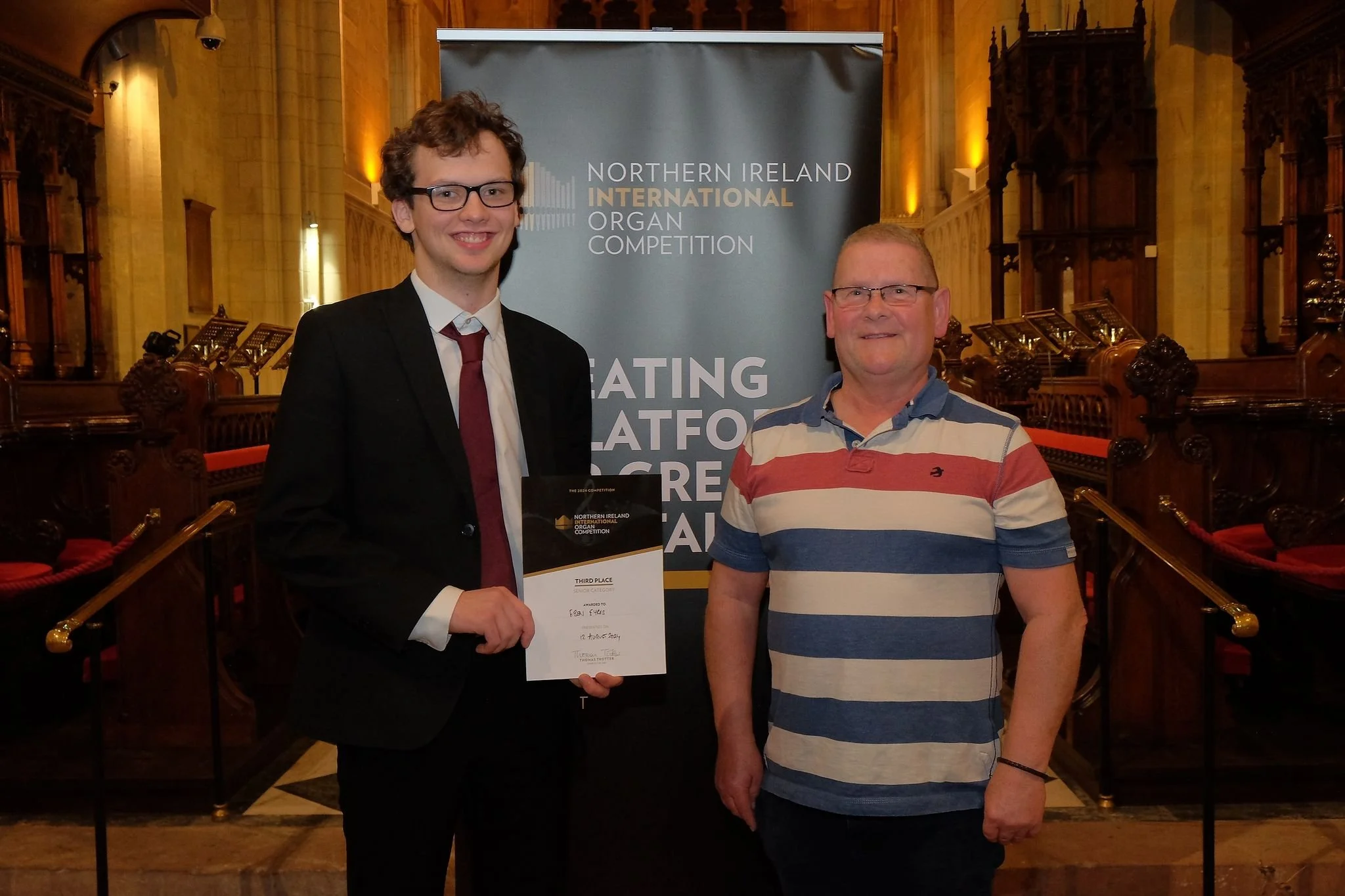 Caius Organ Scholar wins prize at International Organ Competition 
