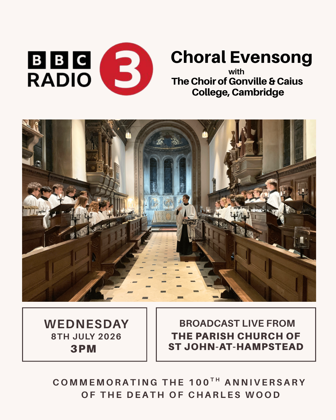 BBC Radio 3 Choral Evensong Broadcast