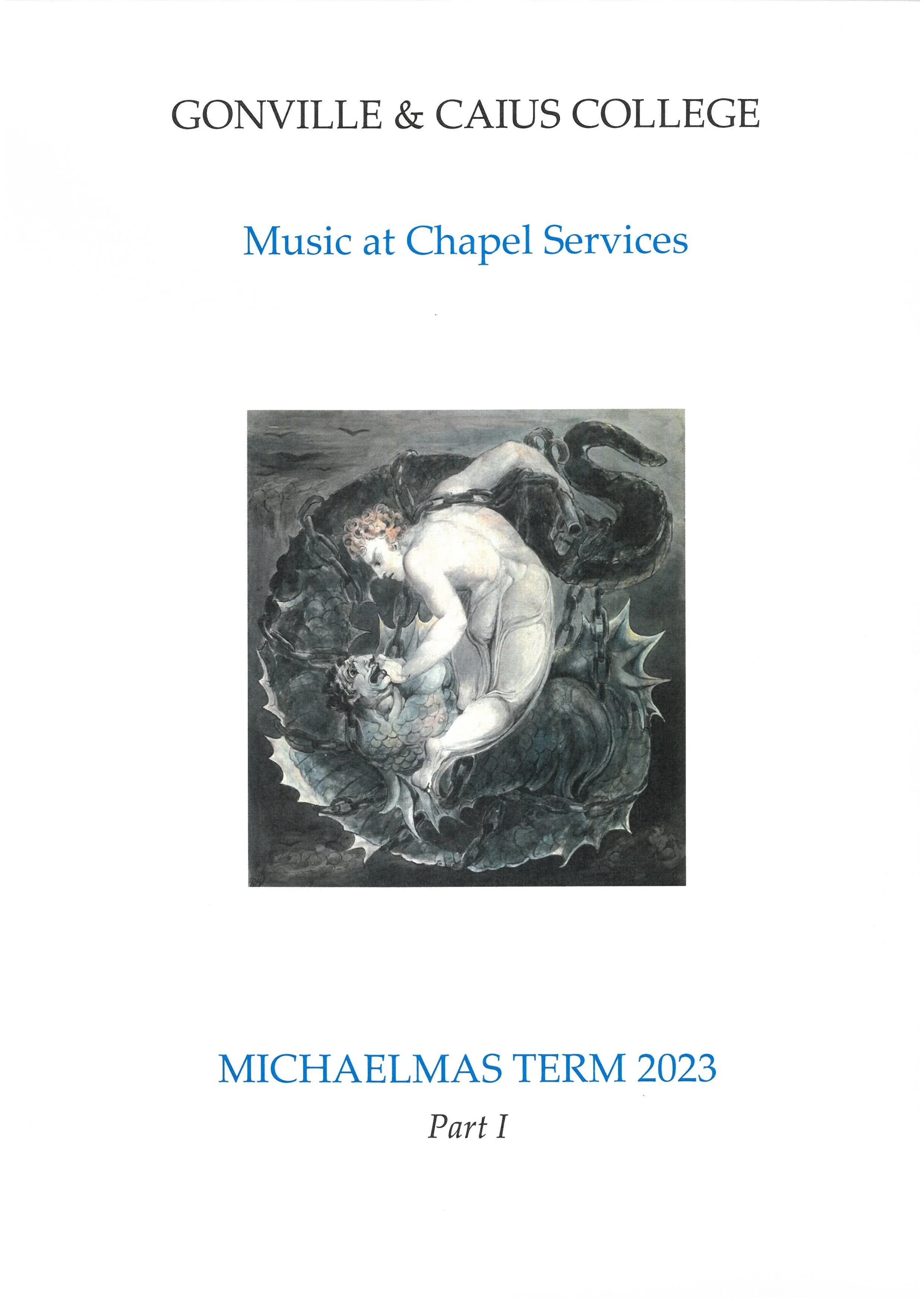 New Music List and Chapel Term Card