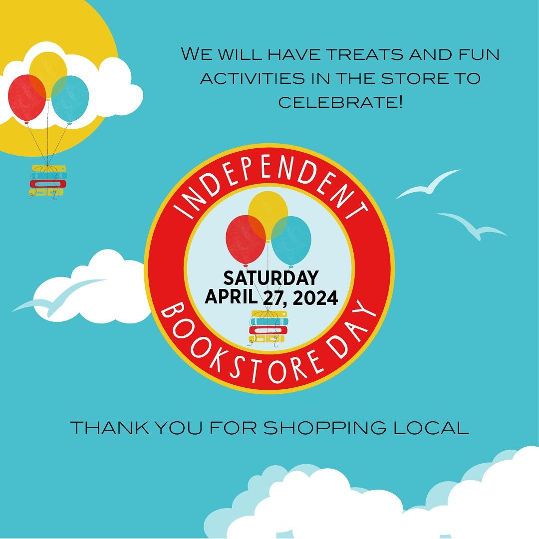Happy Independent Bookstore Day! We are also celebrating our SECOND BIRTHDAY! Thank you for supporting us. 🎉❤️📚

Join us at @hummingbirdbookstore for a fun scavenger hunt, candy and stickers!

#indiebookstoreday #shoplocal #womanowned #community #i