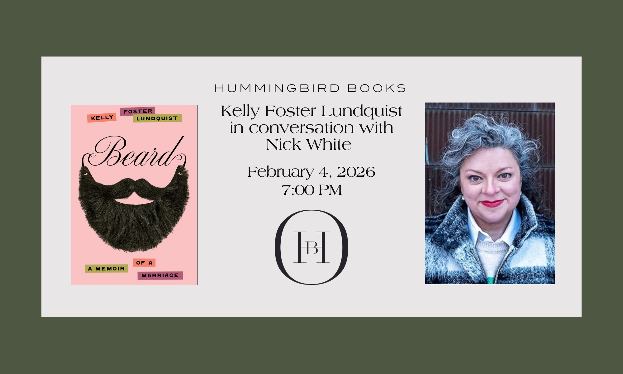 An Evening of Conversation with Kelly Foster Lundquist (moderated by Nick White)