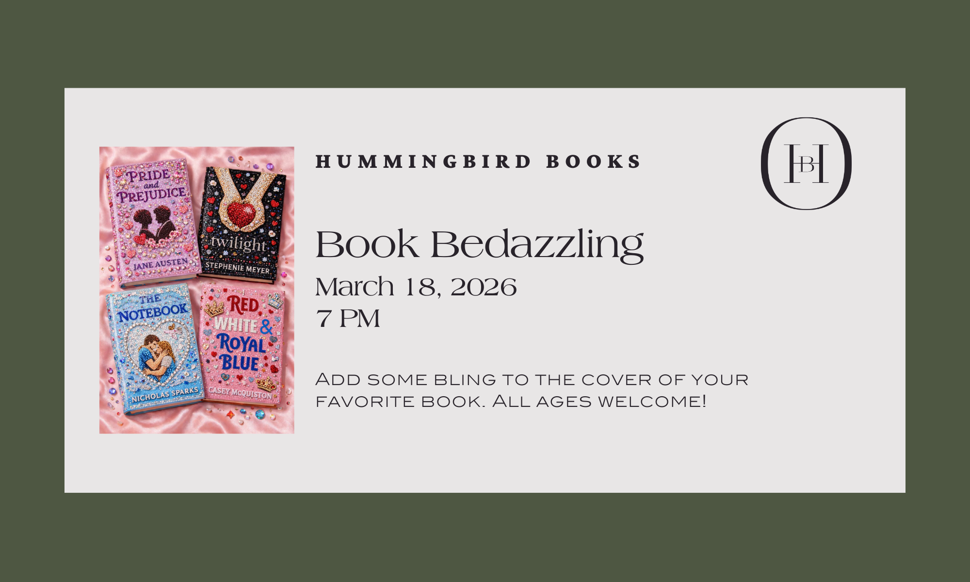Book Bedazzling