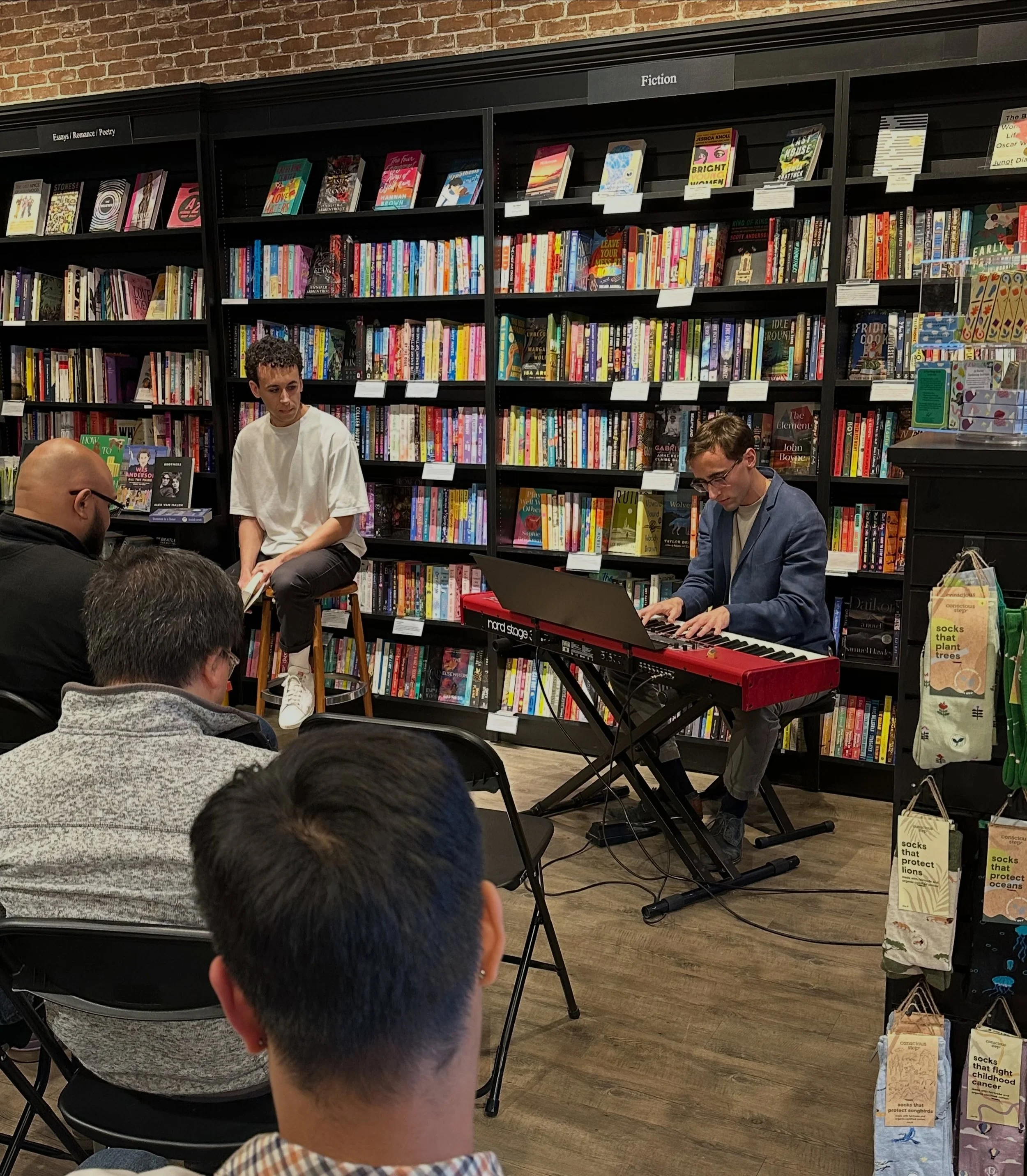 It&rsquo;s been a jam-packed week of events for Hummingbird Books! From a jazzy author talk with @merelyisaiahscott and @julianlaurymusic to a Local Author Circle with @nglipson and @feinjessica&mdash;in addition to Mahjong Night and some off-site ev