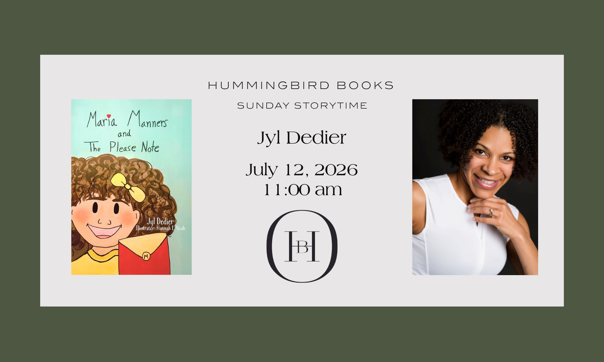 Sunday Storytime with Jyl Dedier