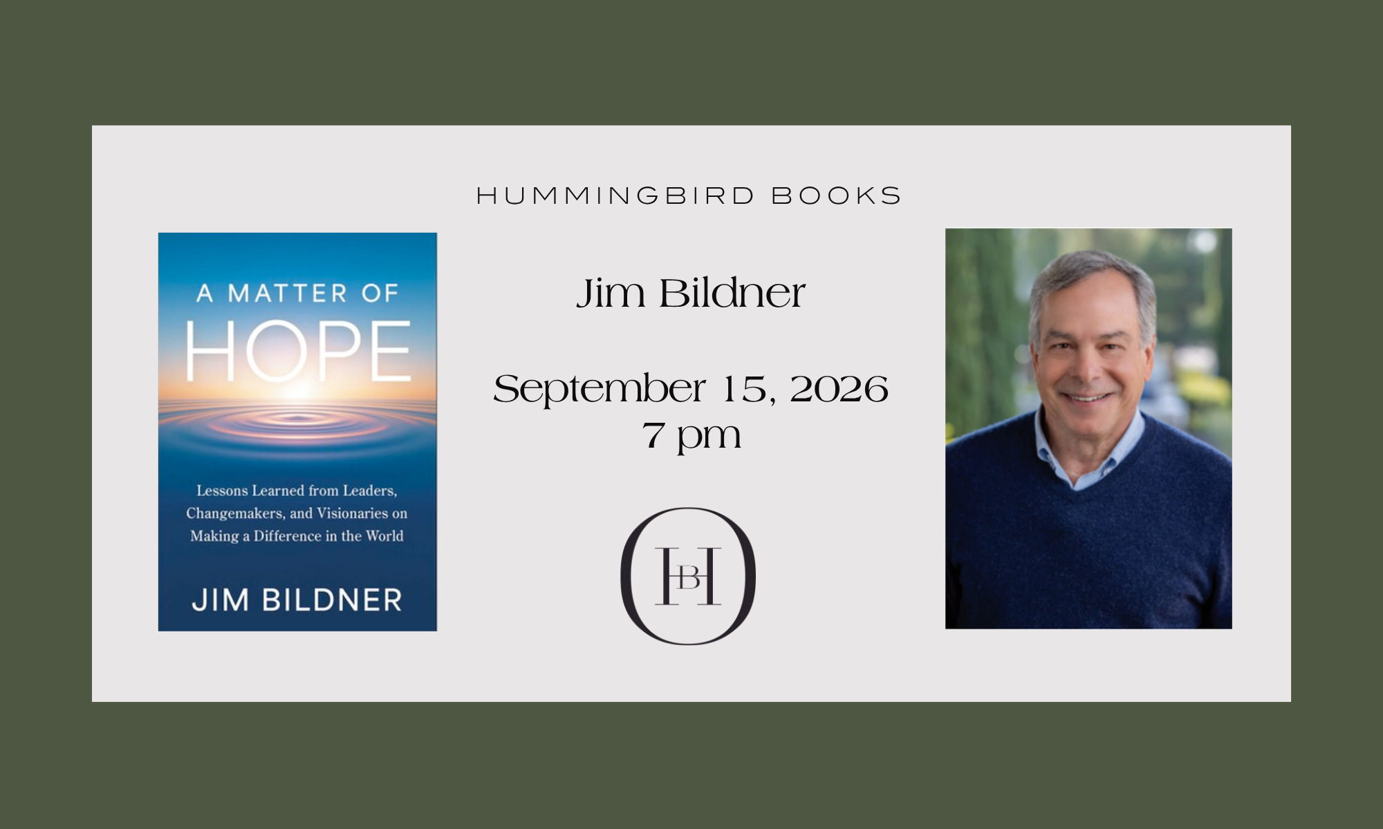 An Evening of Conversation with Jim Bildner