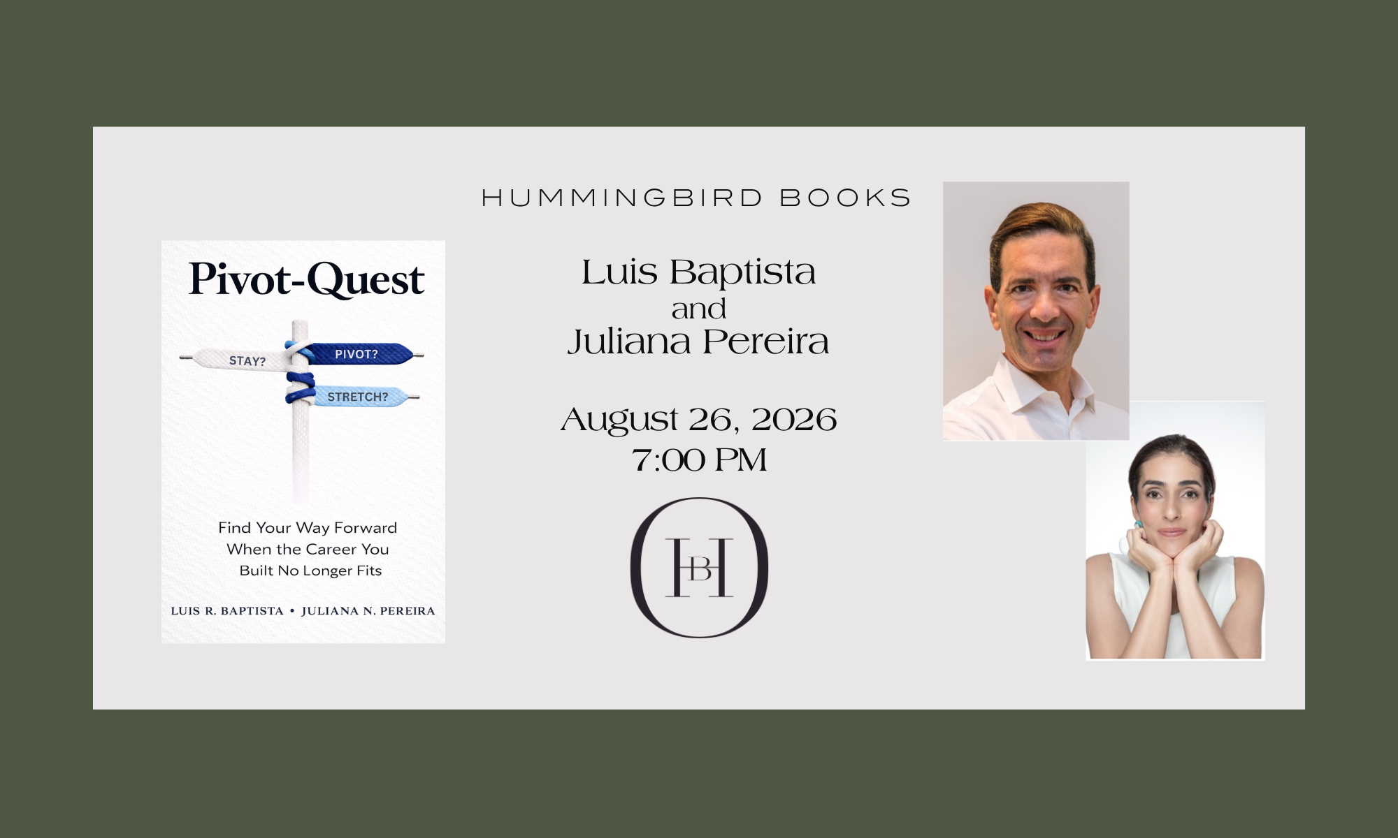 An Evening of Conversation with Luis Baptista and Juliana Pereira