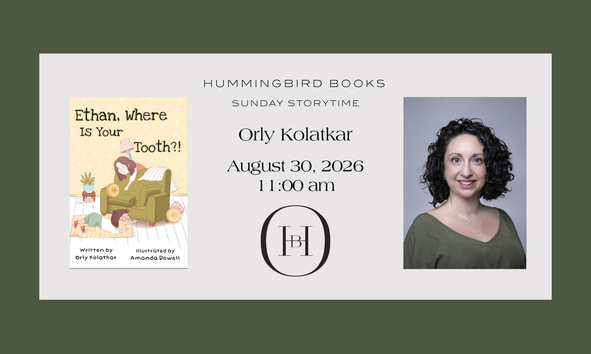 Sunday Storytime with Orly Kolatkar