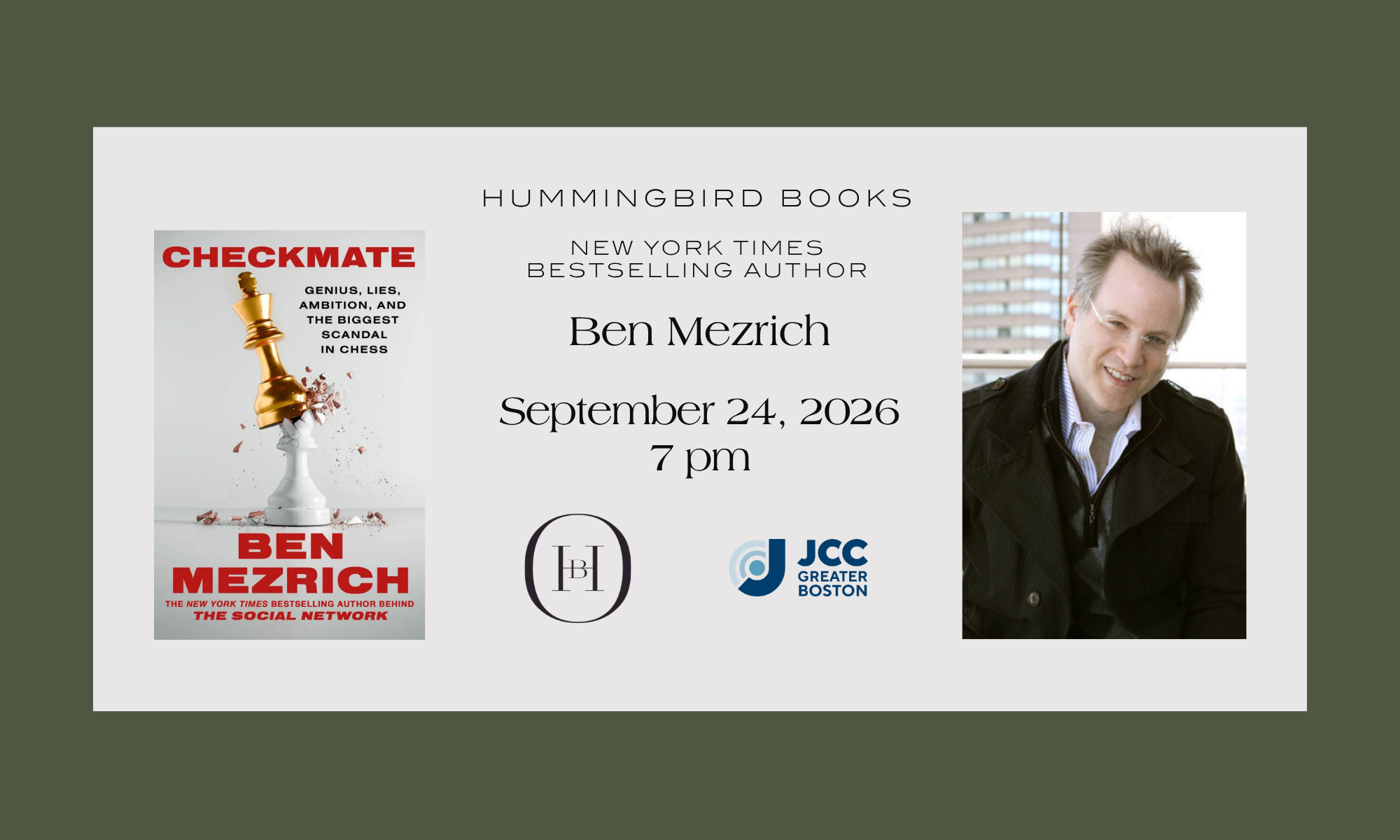An Evening of Conversation with Ben Mezrich