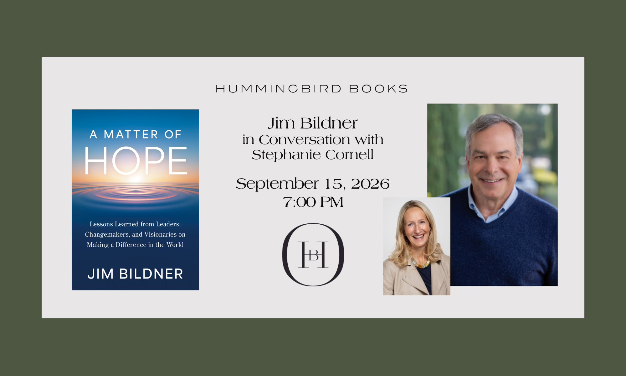 Jim Bildner in Conversation with Stephanie Cornell