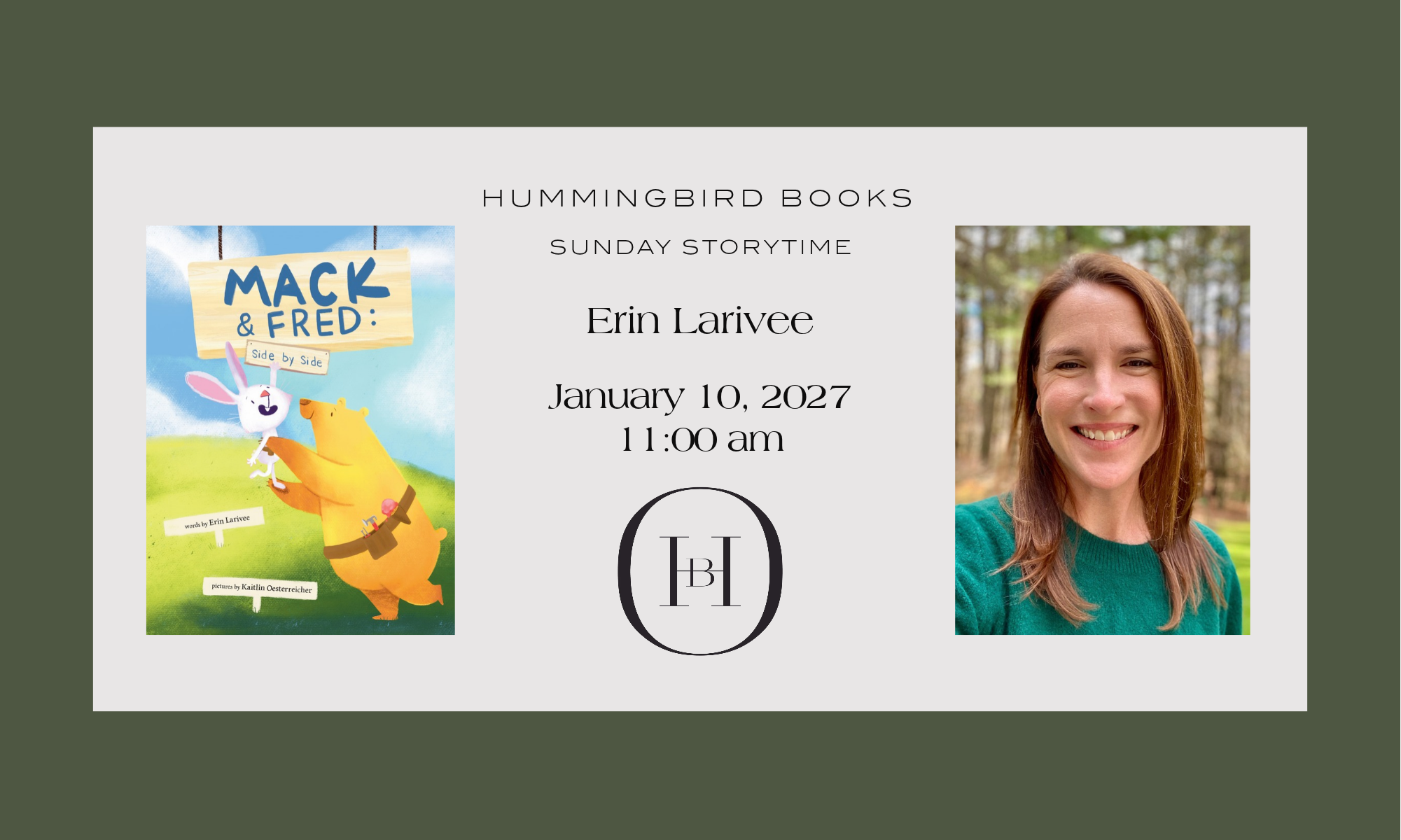 Sunday Storytime with Erin Larivee