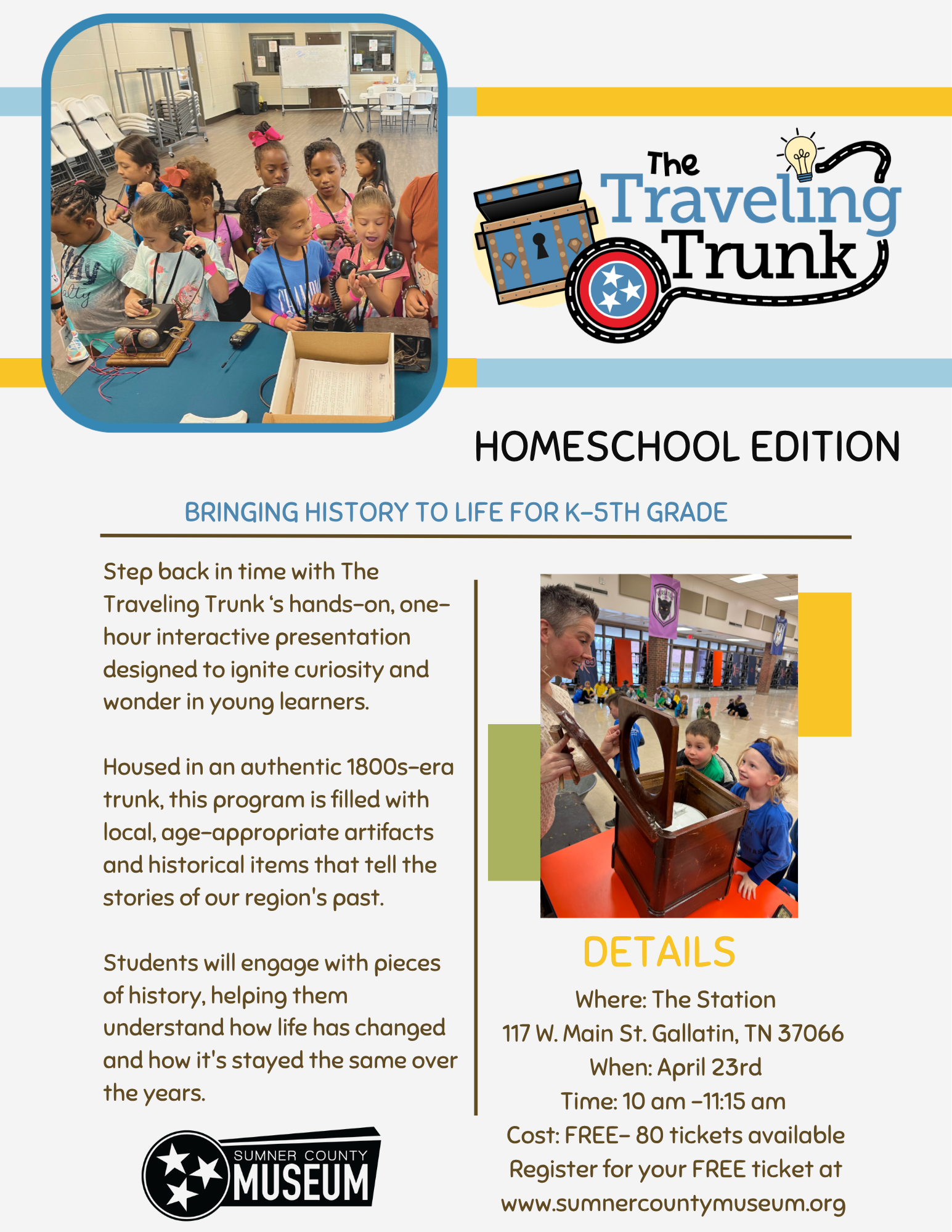 Adult Traveling Trunk Homeschool Day Registration