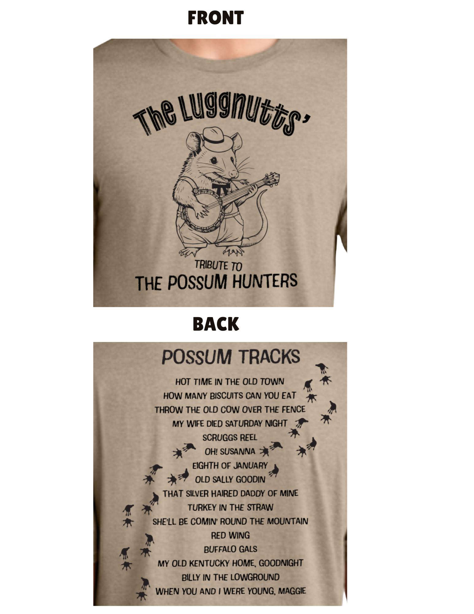 Tan Possum Hunter Shirt