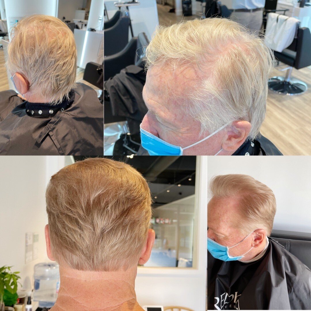 Men&rsquo;s Cut and color. Happy customer for over 10 years.