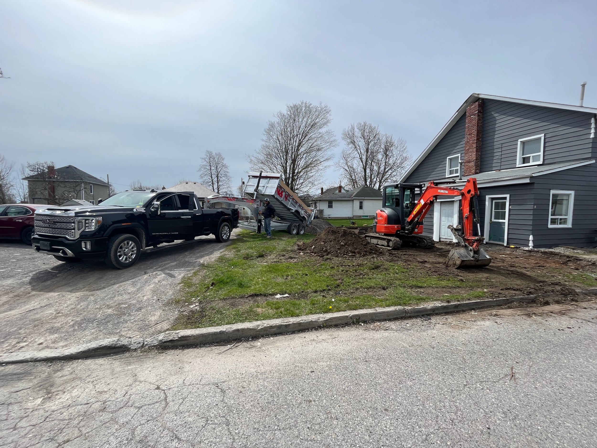 4 yards of a gravel delivered to a trenton job site