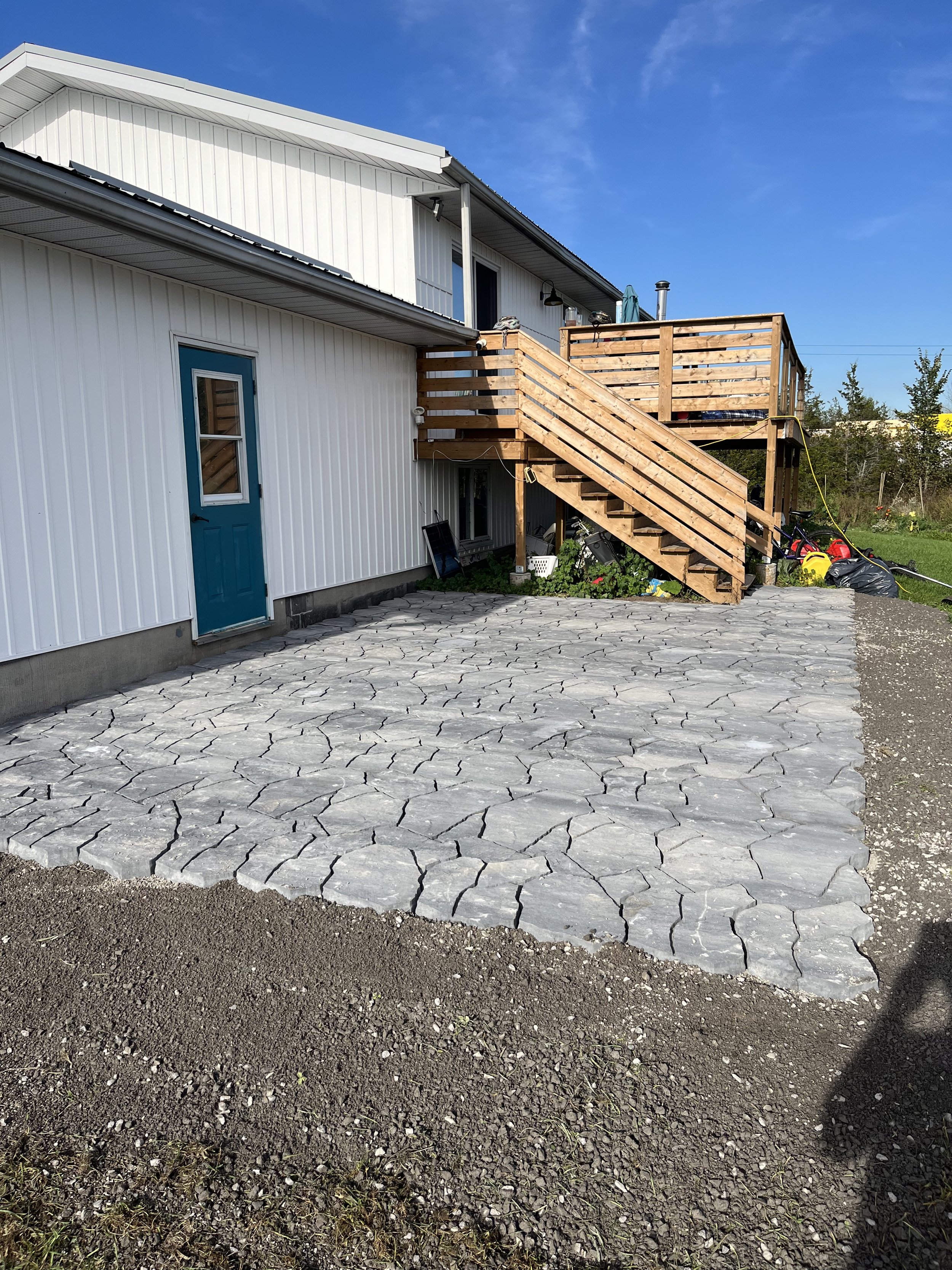 350 sq/ft patio using Permacon Rosebel Pavers