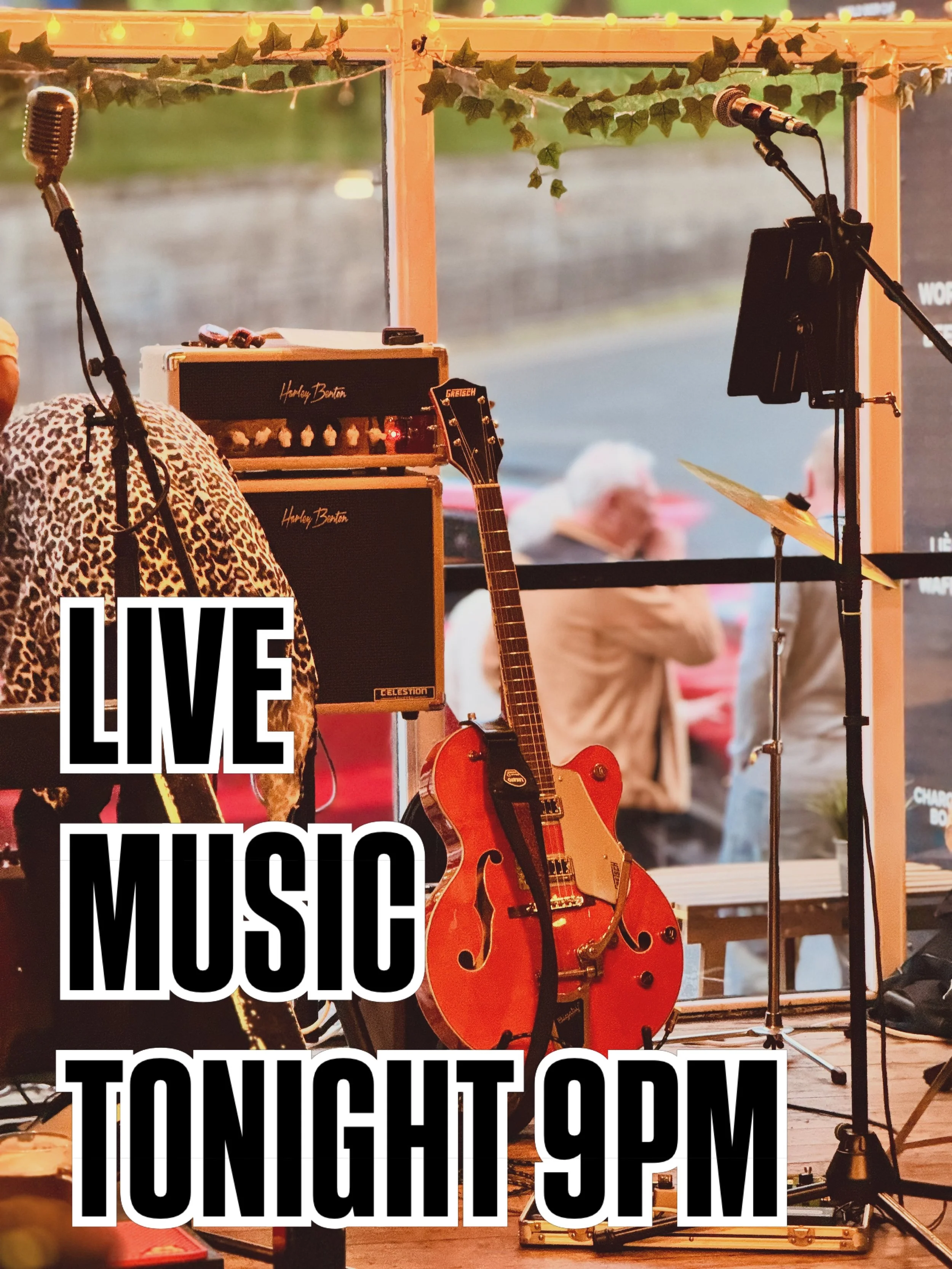 🎶 Live music 9pm tonight 🎶