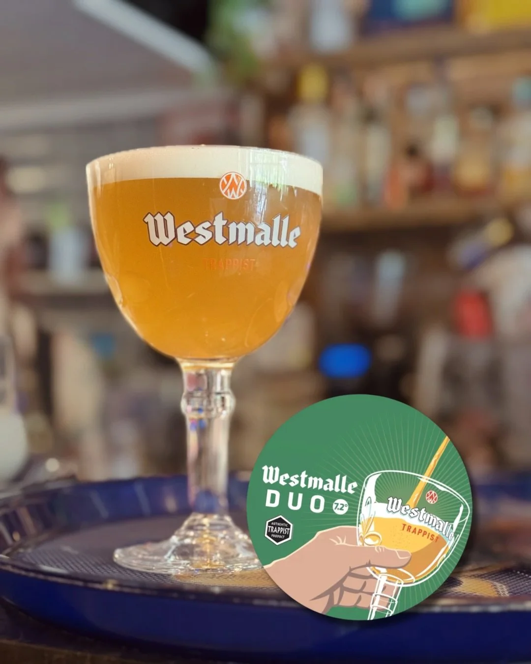 Westmalle Duo is available for a limited time only and exclusively on draft &mdash; a unique chance to discover a new Trappist beer 🍺 

Duo is a golden blonde Trappist beer brewed by the Monks of Westmalle Abbey in Belgium and is conditioned in limi