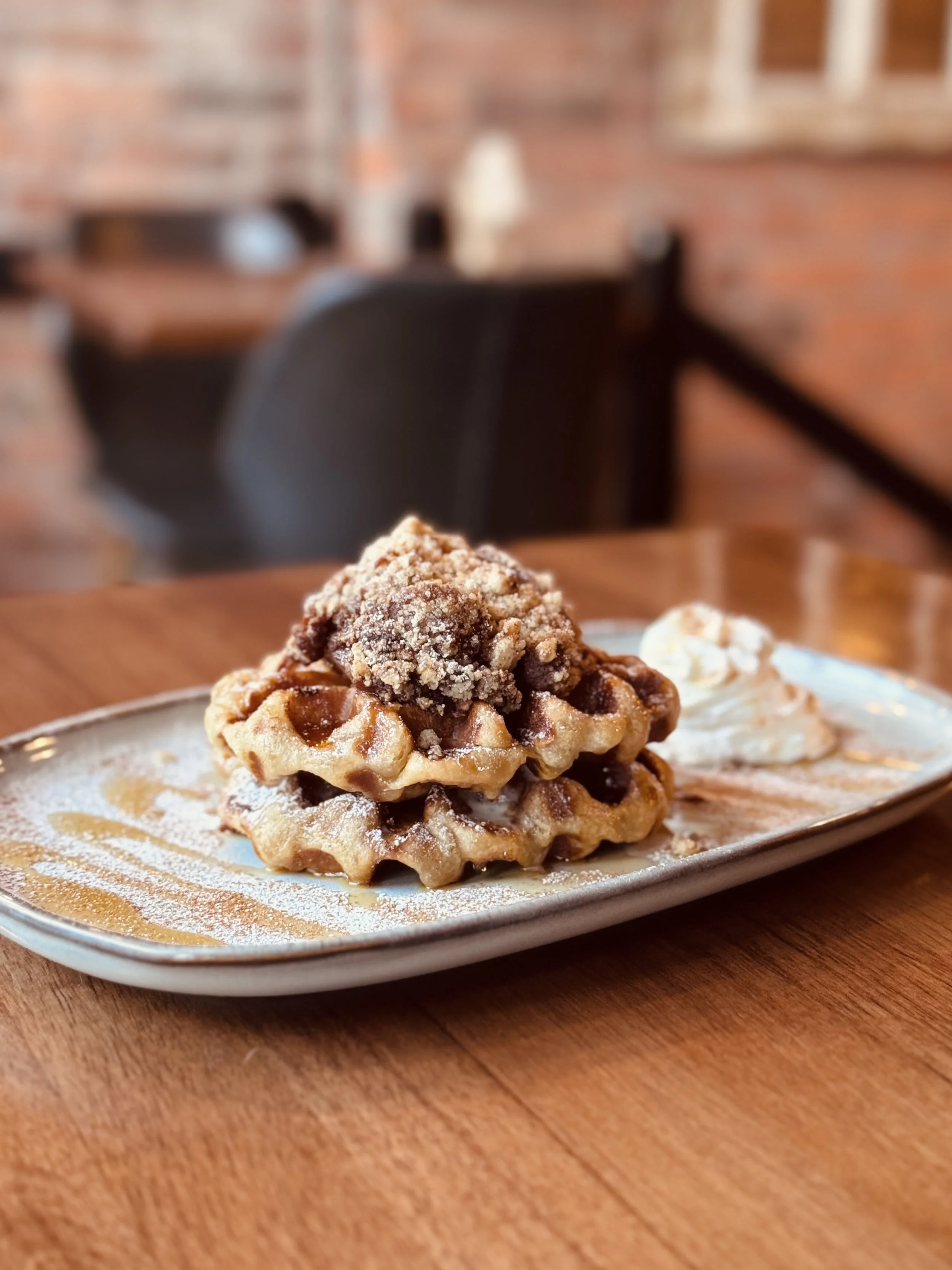 Caramelised Apple Waffle Buxton