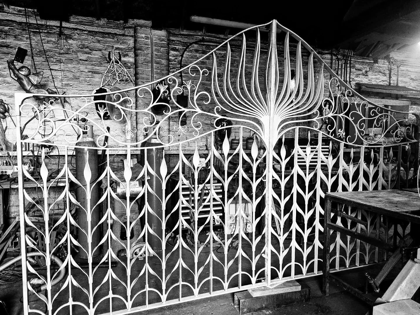 We have had these beauties in storage for a couple of years, and the magical garden in Greece is now complete and ready for its gates. #villa #entrance #gate #magical #garden #bespoke #design #greece