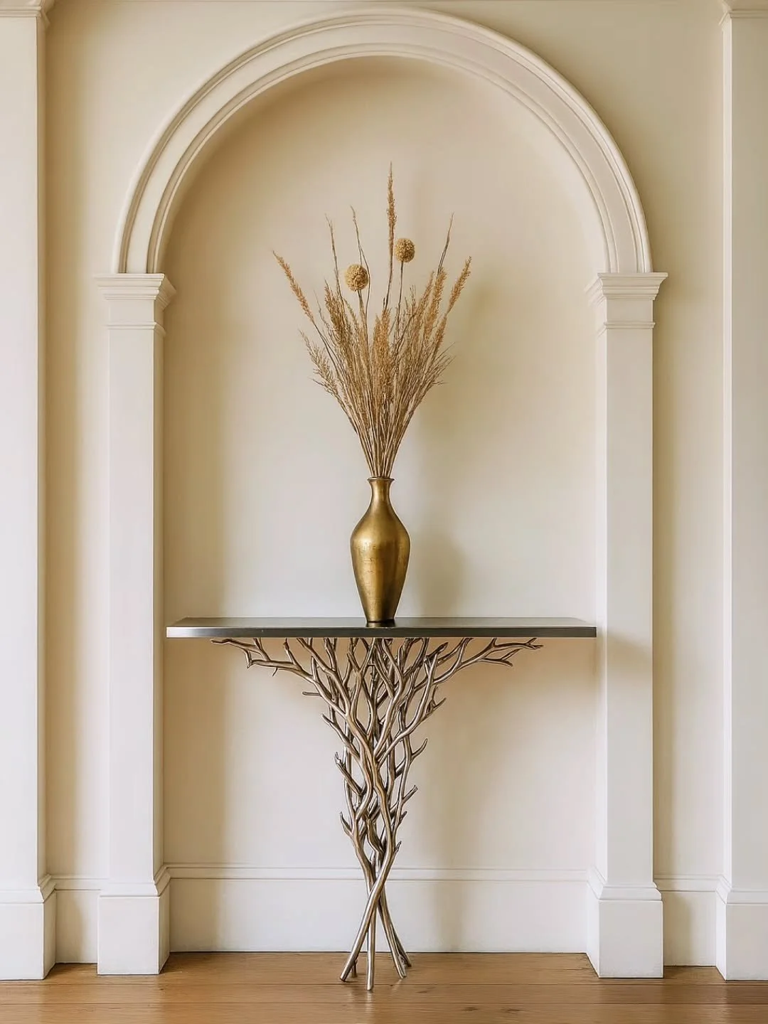 New console table. #bespoke #consoletable #stainless_steel #marble #bespokemetalwork