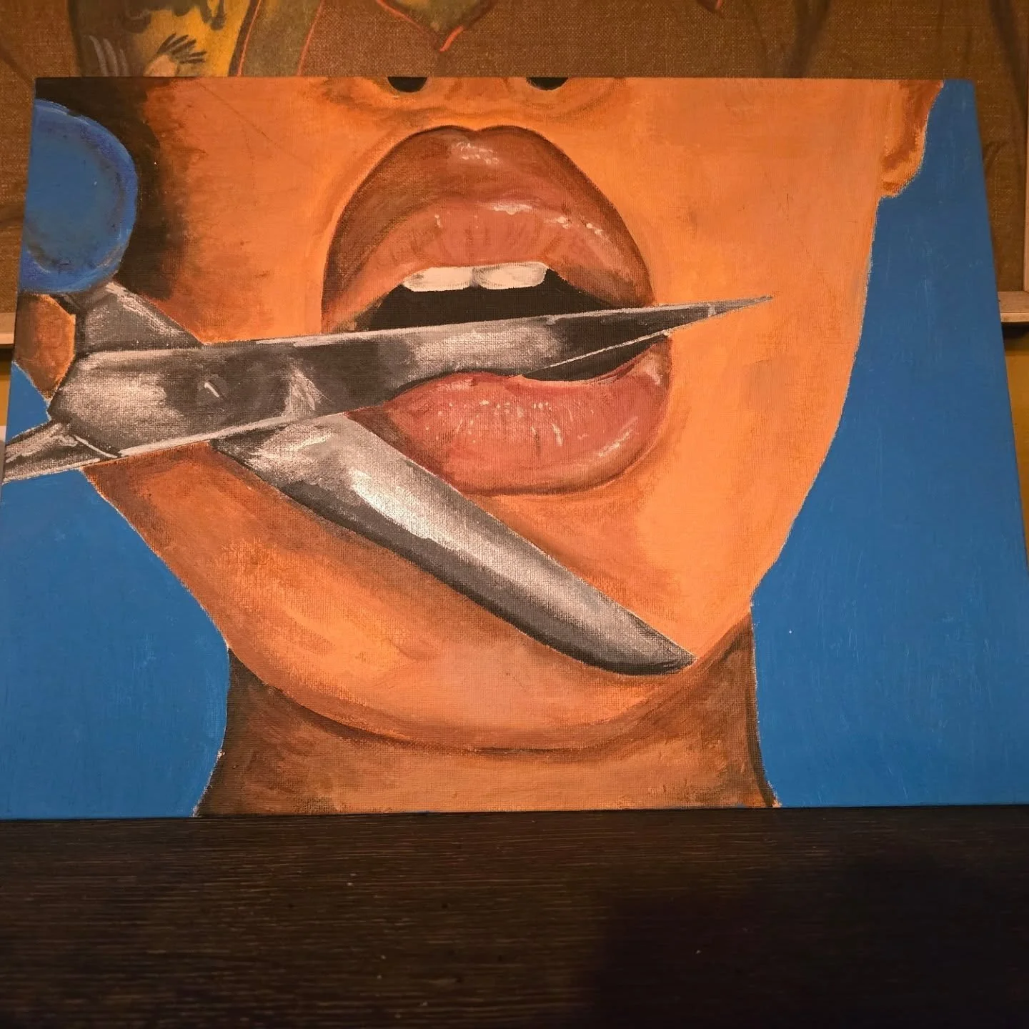 I was given a painting by my daughter #gift #art