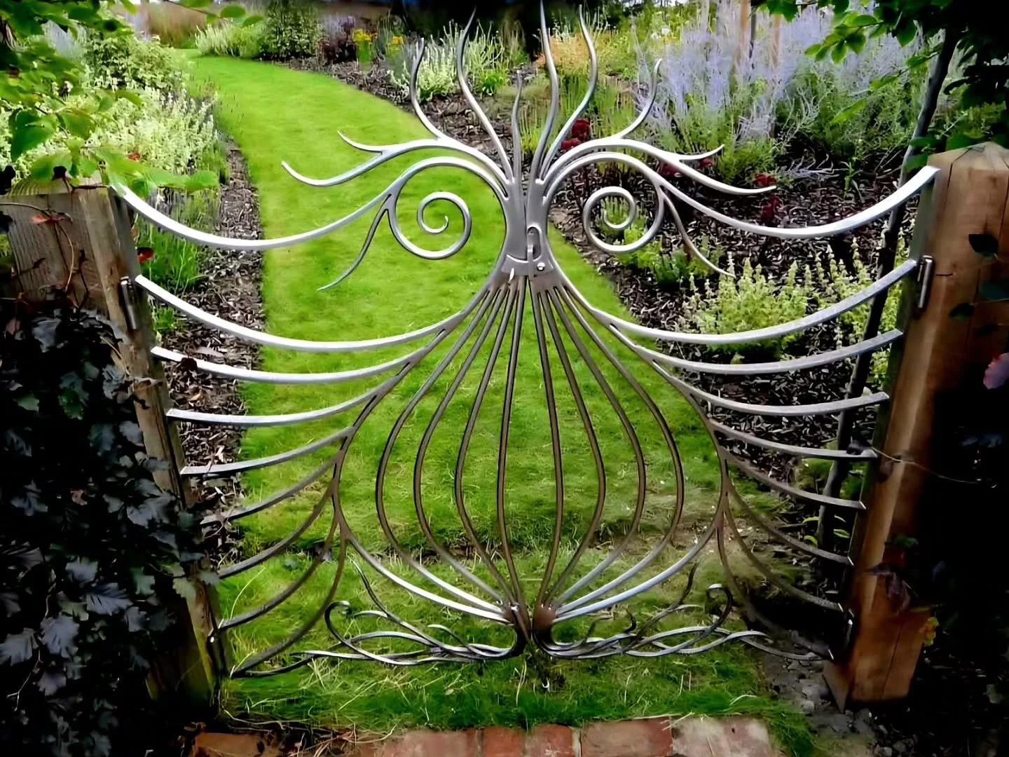 The Onion gate. #bespoke #allotment#onion #gate #stainless_steel