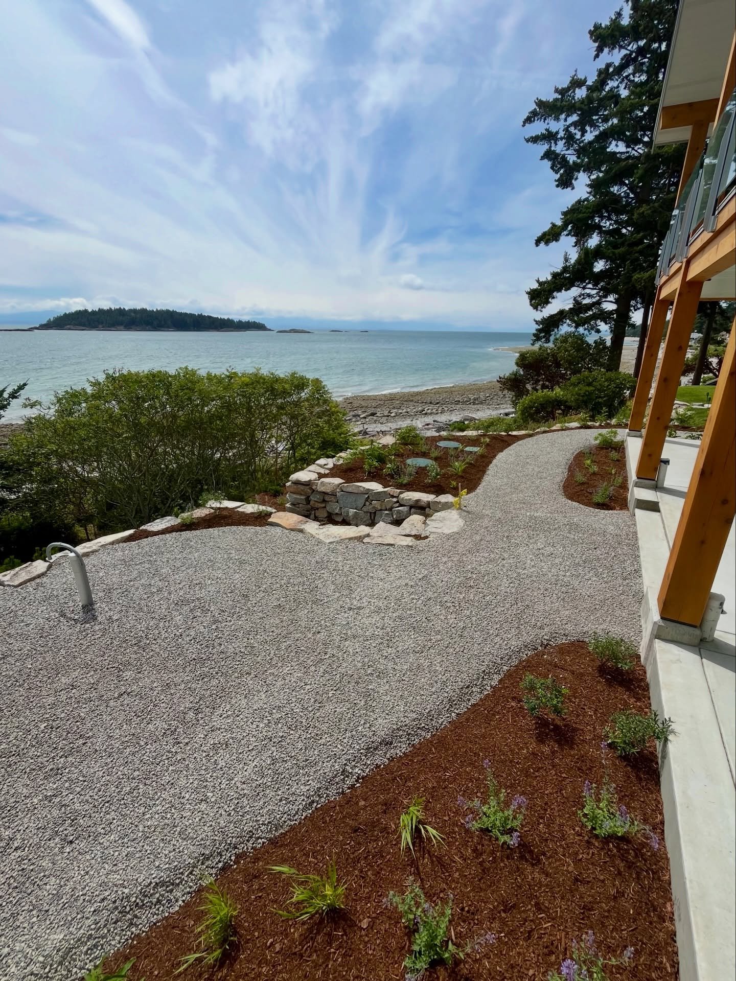 Another landscape installation to match this stunning ocean view 🌊

@h.h.developments 
@erni_plants 
@salishsoils 
@sanderson.concrete 
@gibsonssupply 

#landscapesbuiltaroundyou #OceanView #coastlife #HumanNatureLandscapes #sunshinecoastlandscaping