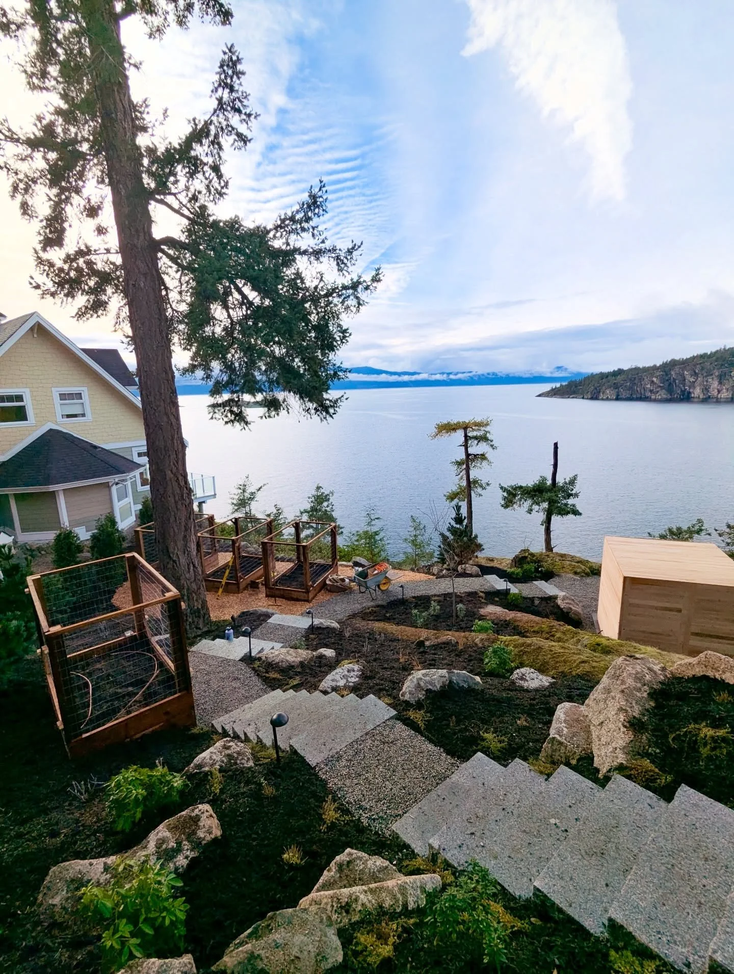 This coastal hillside posed quite a challenge, but we saw untapped potential! 

Last season we took this steep, wild hillside and turned it into a beautiful, highly functional addition to our clients property.

Now, this space isn&rsquo;t just a view