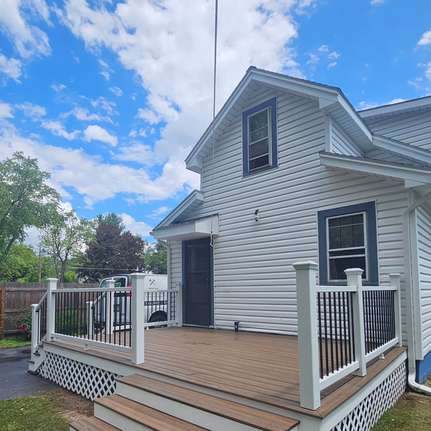 Spring is around the corner in the Capital Region, and it&rsquo;s the perfect time to upgrade your outdoor space.

This project started with an old, worn wooden porch and was transformed into a brand new Trex composite deck with vinyl railings and cu