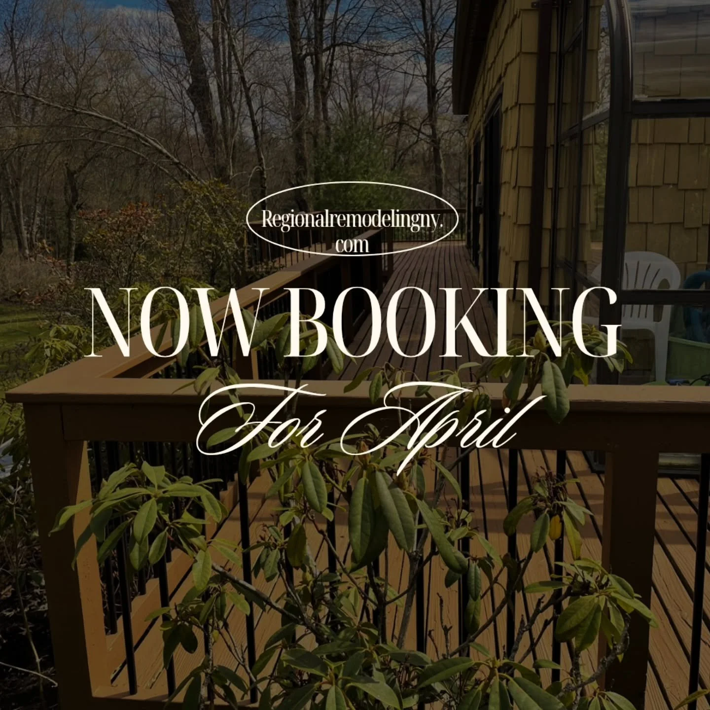 Now Booking April &ndash; Deck Season Is Here in the Capital Region! 

Spring is coming and homeowners are already booking their projects. If you're searching for a trusted deck builder in Schenectady NY, Trex deck installer, or custom composite deck