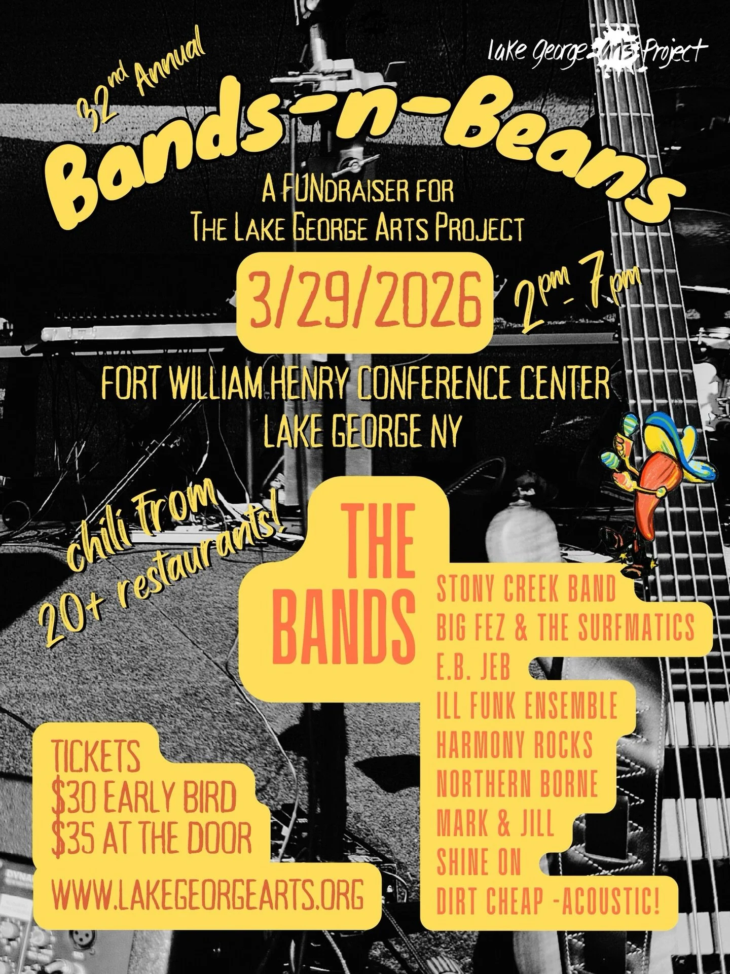 #thehuddlebolton
We&rsquo;re bringing the heat 🔥

Join us at Bands &rsquo;n Beans on March 29th where we&rsquo;ll be serving up our chili alongside 25 local restaurants!

Sunday, March 29, 2026
2pm &ndash; 7pm
Fort William Henry Conference Center

L