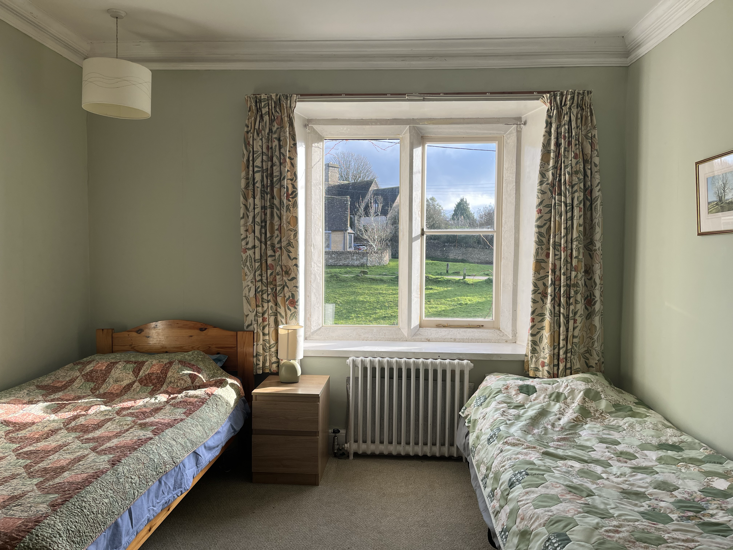 Twin bedroom 3  (Image credited to Hill House Retreats CIC, 2025-6)