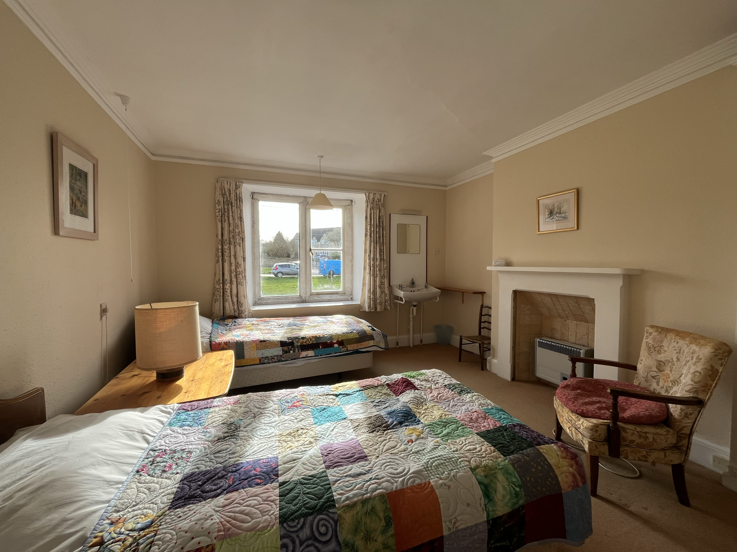 Twin bedroom 1  (Image credited to Hill House Retreats CIC, 2025-6)