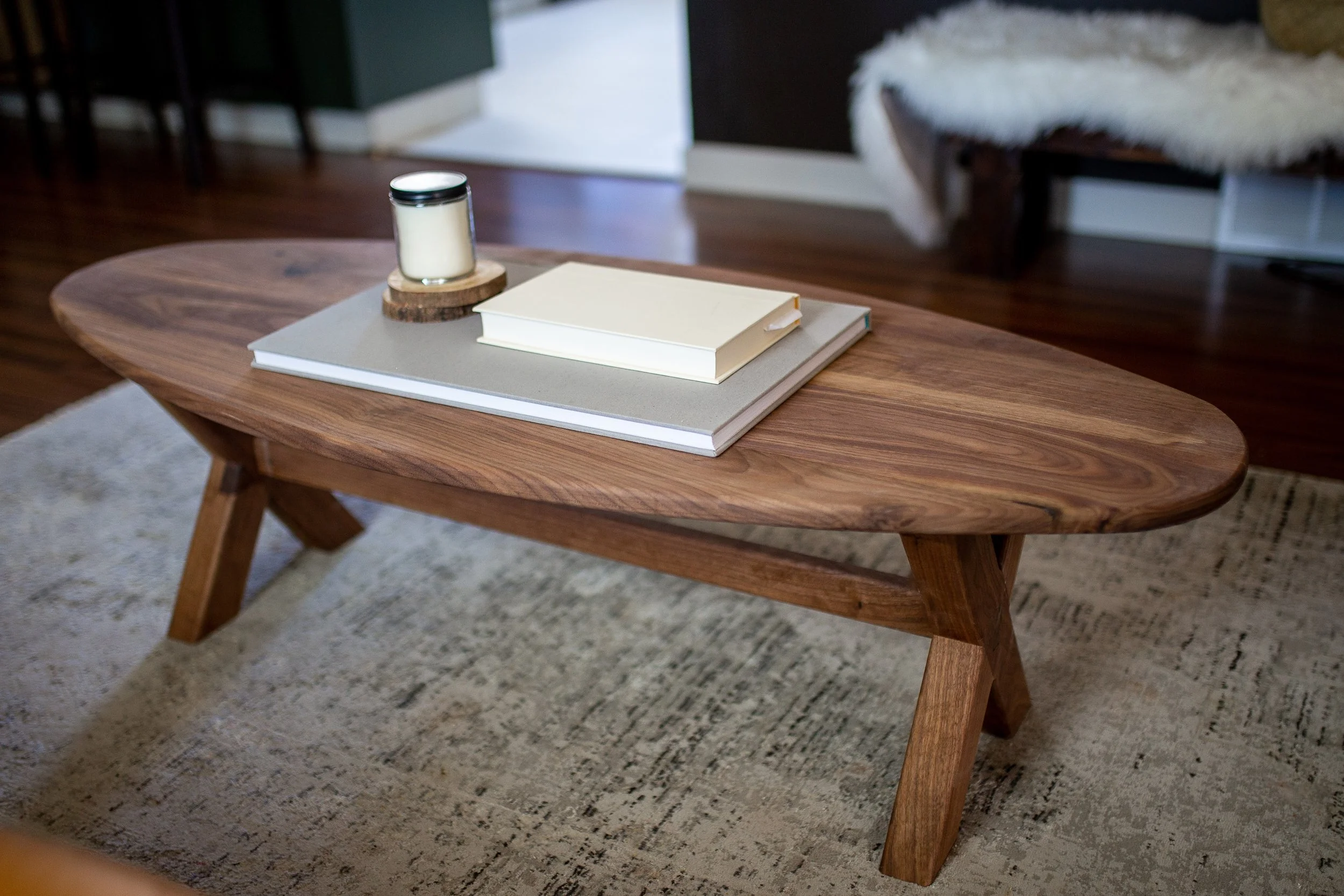 Walnut Coffee Table
-Solid Walnut
-Mortise/Tenon joinery