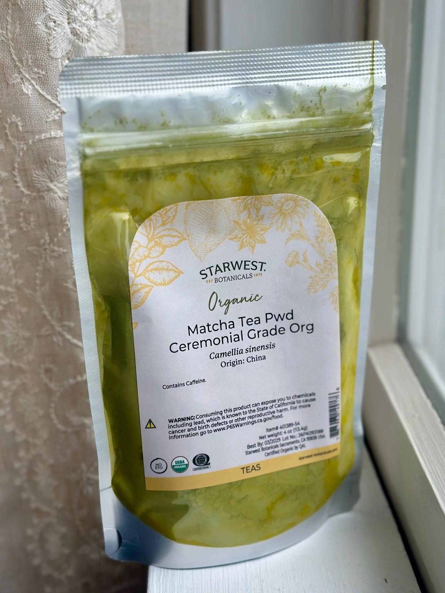 Organic Ceremonial Grade Matcha Tea Powder