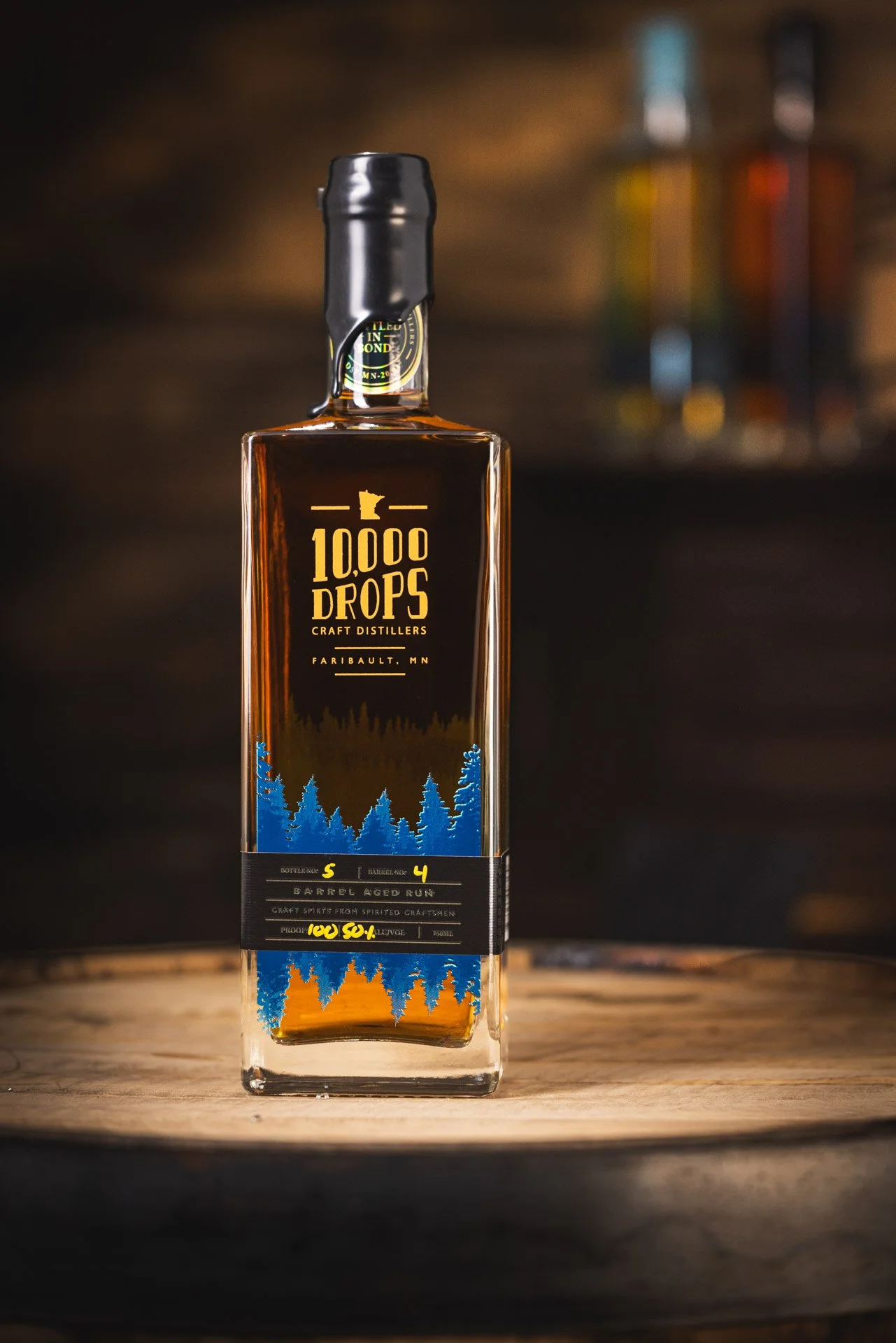 Bottled in Bond Barrel Aged Rum - Aged a minimum of 4 years in ex-Bourbon barrels. Rich, complex, and built for slow sipping.