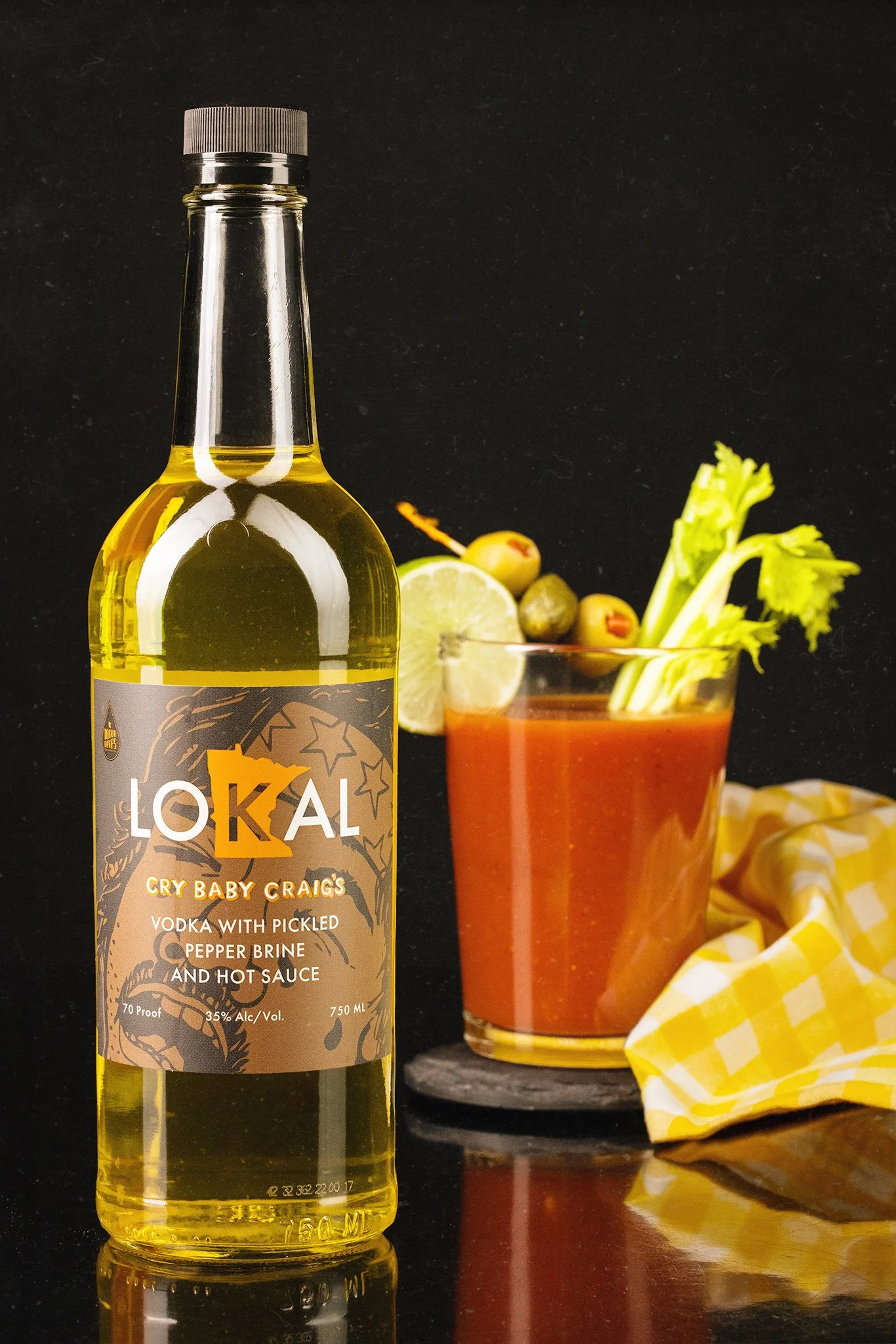 Lokal Cry Baby - Habanero Infused Vodka - A Bloody Mary cheat code!  All the heat, briny mouthfeel and veggie flavors you need.  Just add your favorite mix and enjoy!