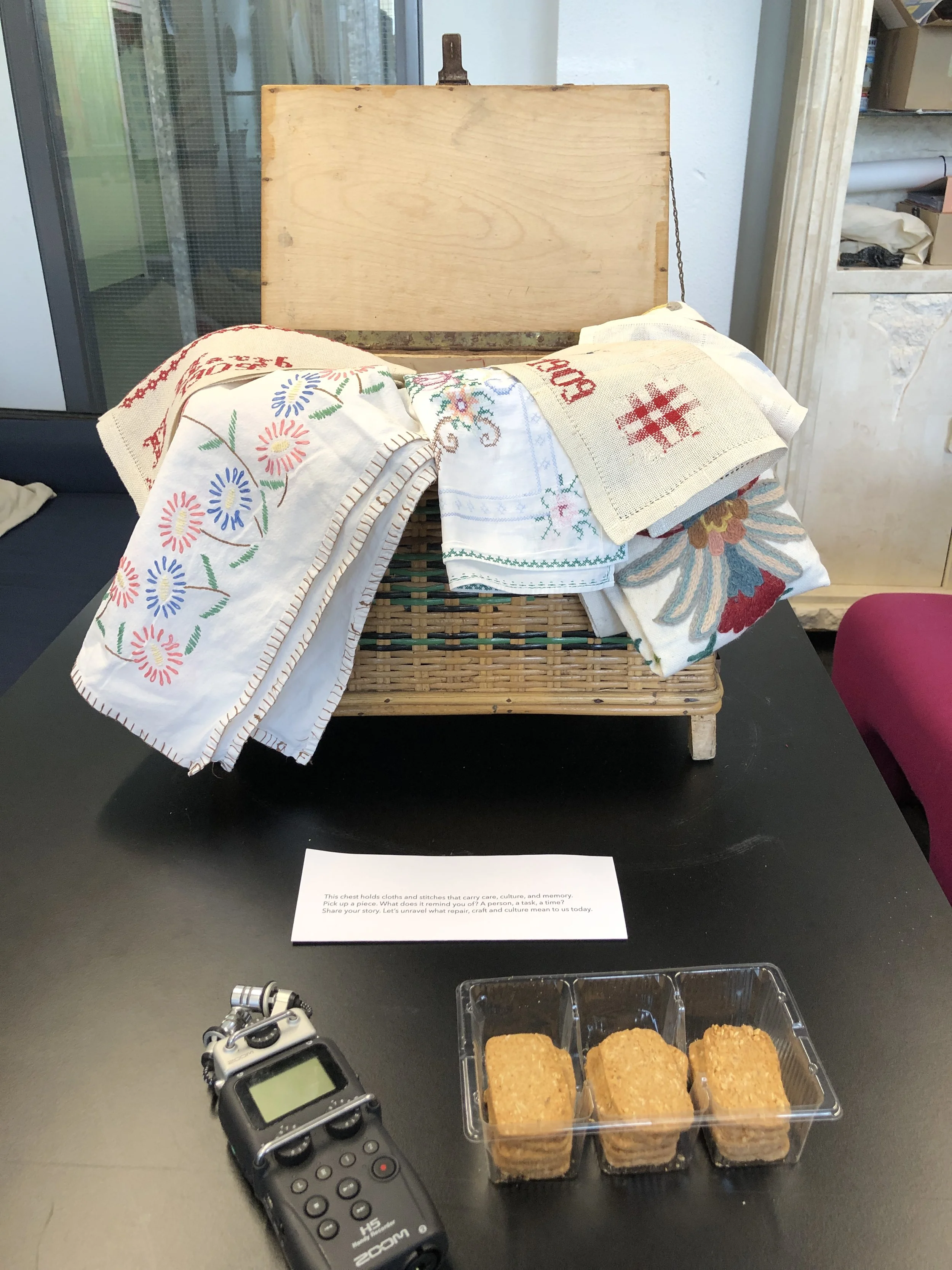 Textile treasure chest