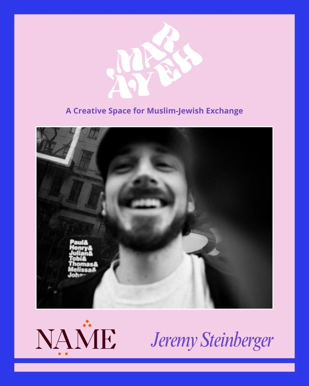 MEET OUR FELLOW: Jeremy Steinberger ✨ 

Jeremy Steinberger is a filmmaker and journalist whose work explores the politics of belonging. Moving between documentary filmmaking and cultural journalism, he focuses on people who transform unfamiliar envir