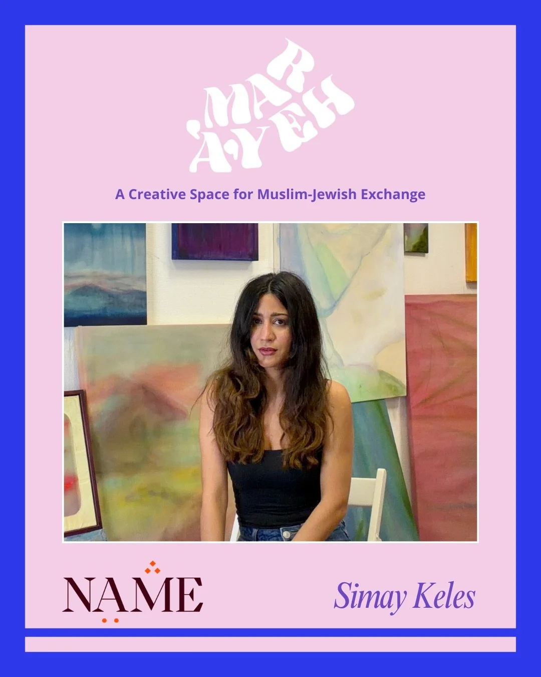 MEET OUR FELLOW: Simay Keles ✨ 

Simay Keles lives and works as an artist in Berlin. Born in Izmir, Turkey, she moved to Germany at the age of
eighteen to study painting. Frequent relocations and travels across cultures have always been part of her l