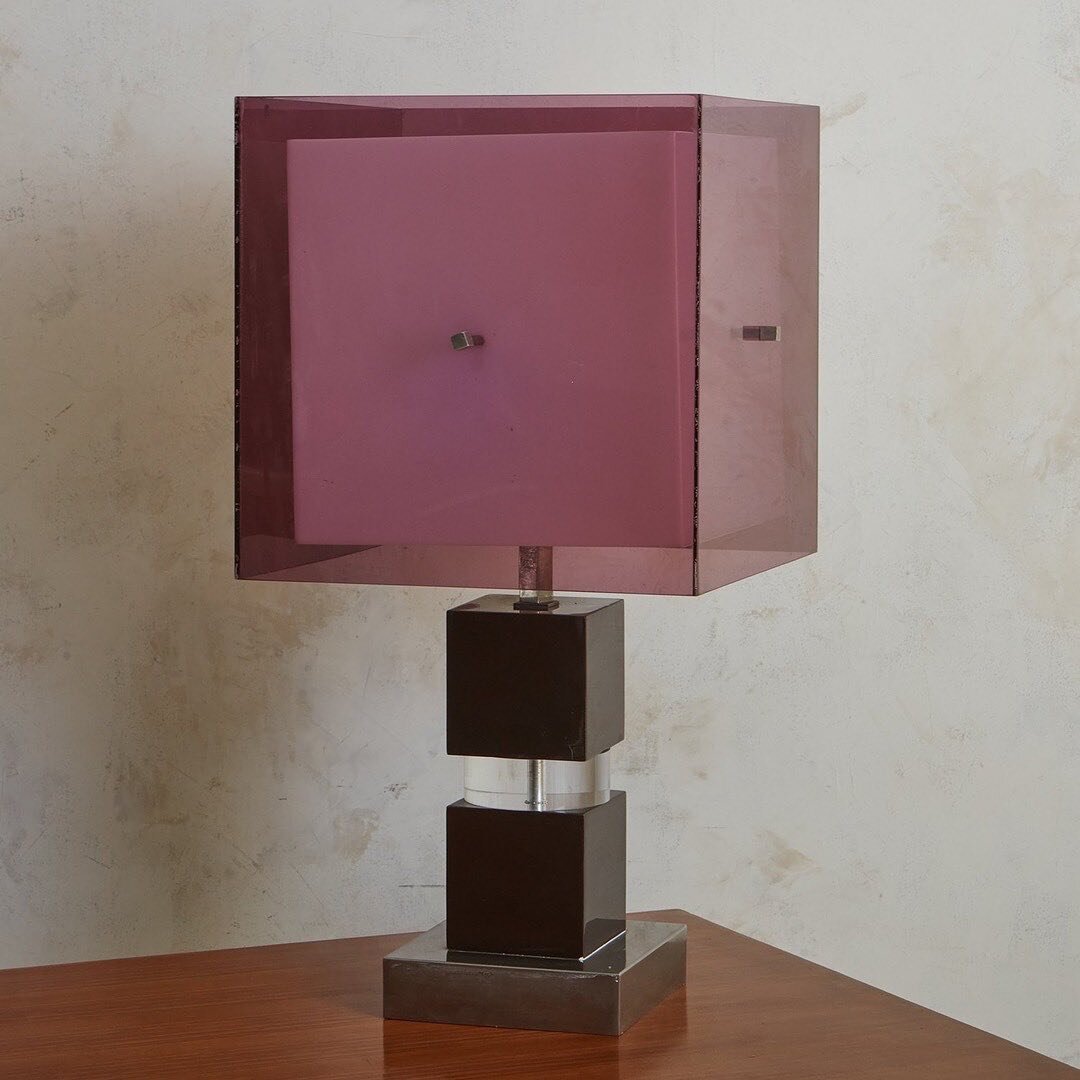 Saved while sourcing &mdash; a 1970s Italian table lamp attributed to Romeo Rega via @southlooploft.